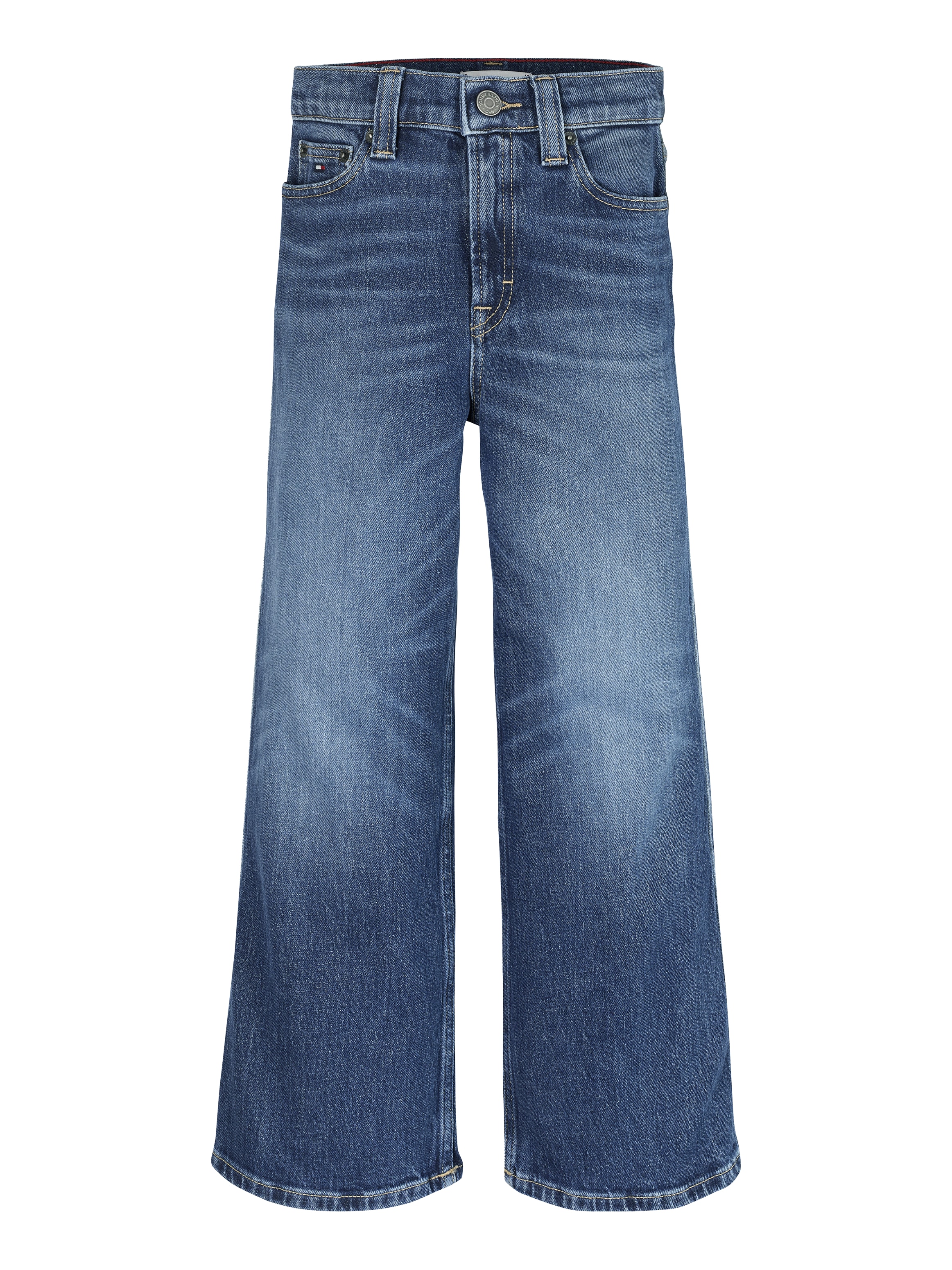 Tommy Hilfiger Weite Jeans »MABEL DARK WASH«, mit Logostickereien