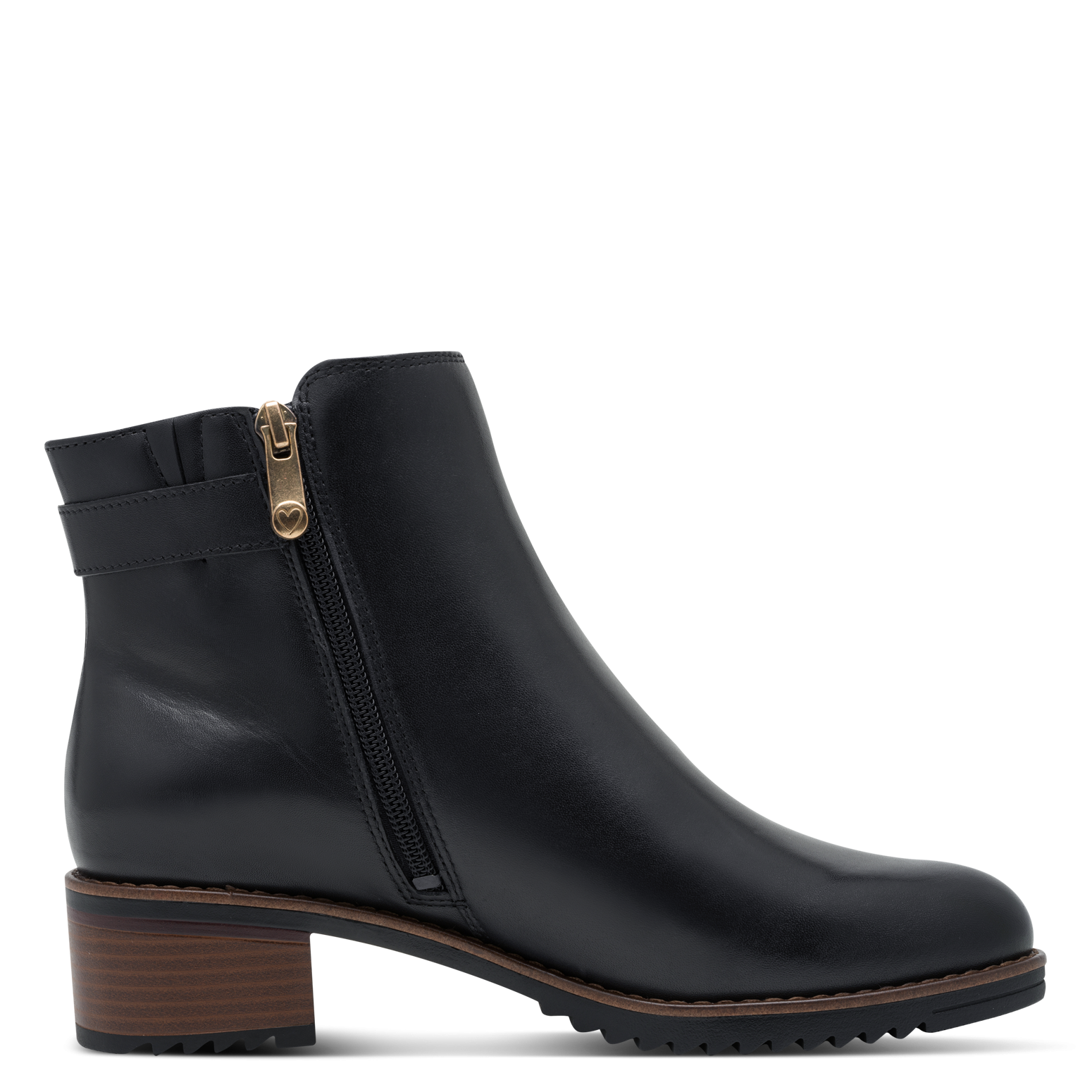 MARCO TOZZI Stiefelette, Blockabsatz, Businessschuh mit paktischem Innenreißverschluss