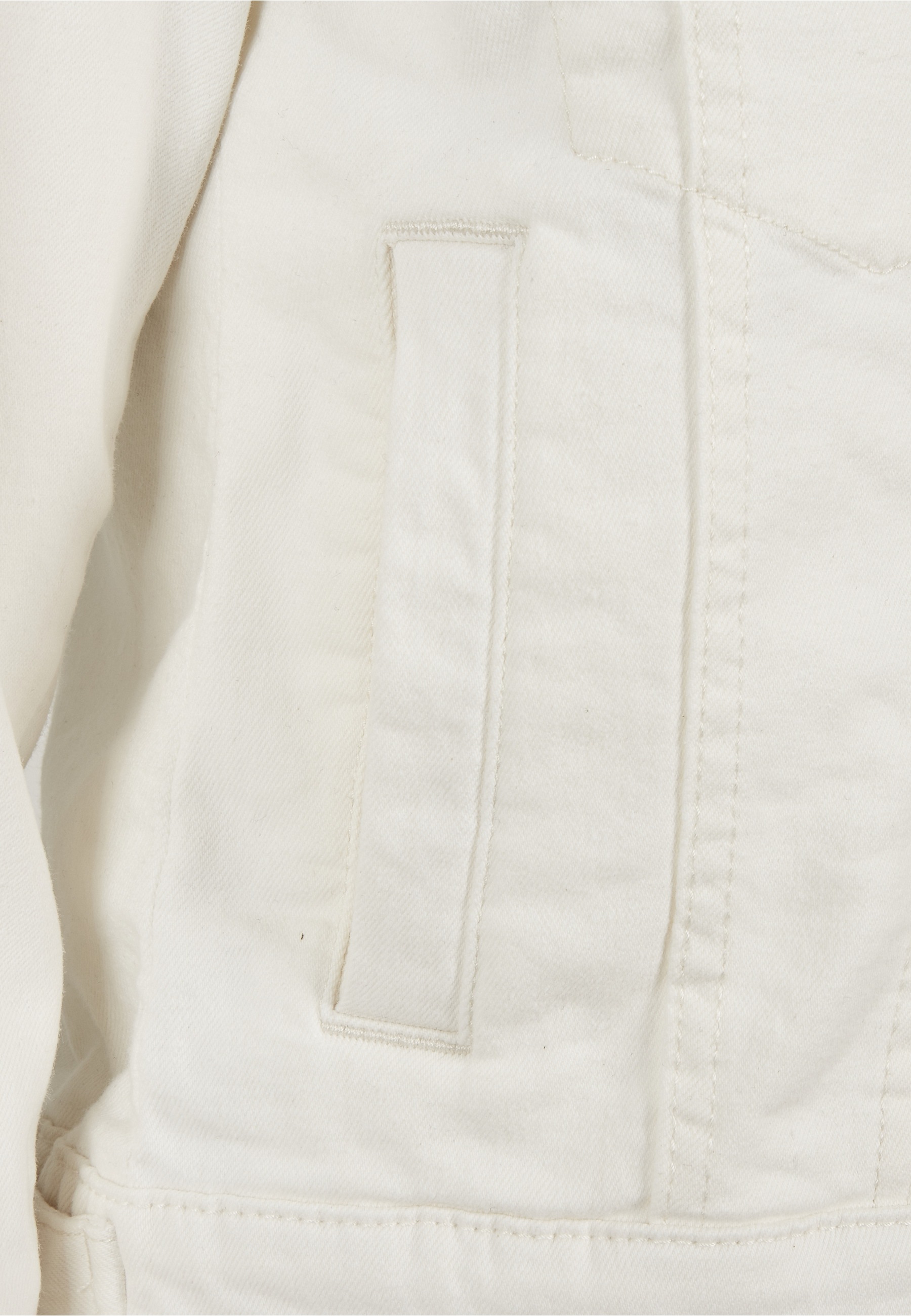 URBAN CLASSICS Jeansjacke »Urban Classics Damen Ladies Organic Denim Jacket« 1 Stk. tlg. ohne Kapuze