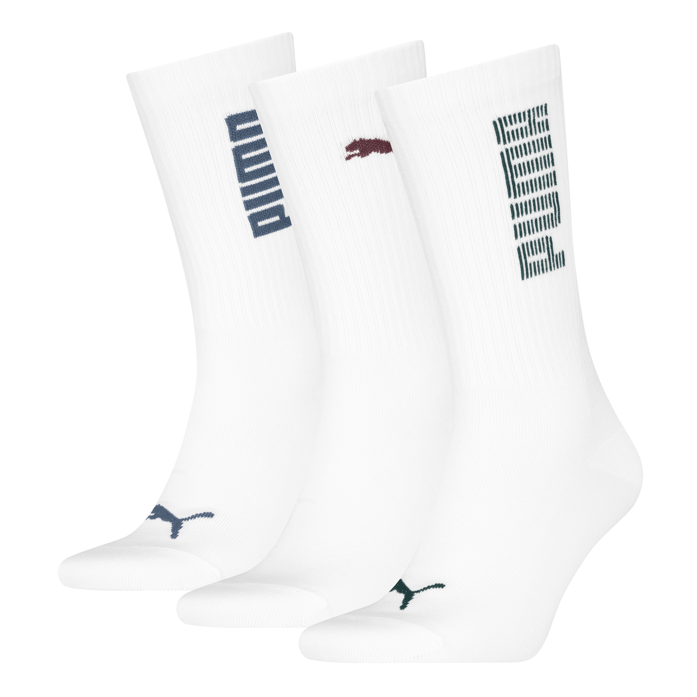 PUMA Socken "PUMA UNISEX RIB LOGO CREW SOCK 3P", (3 Paar, 3er Pack) günstig online kaufen