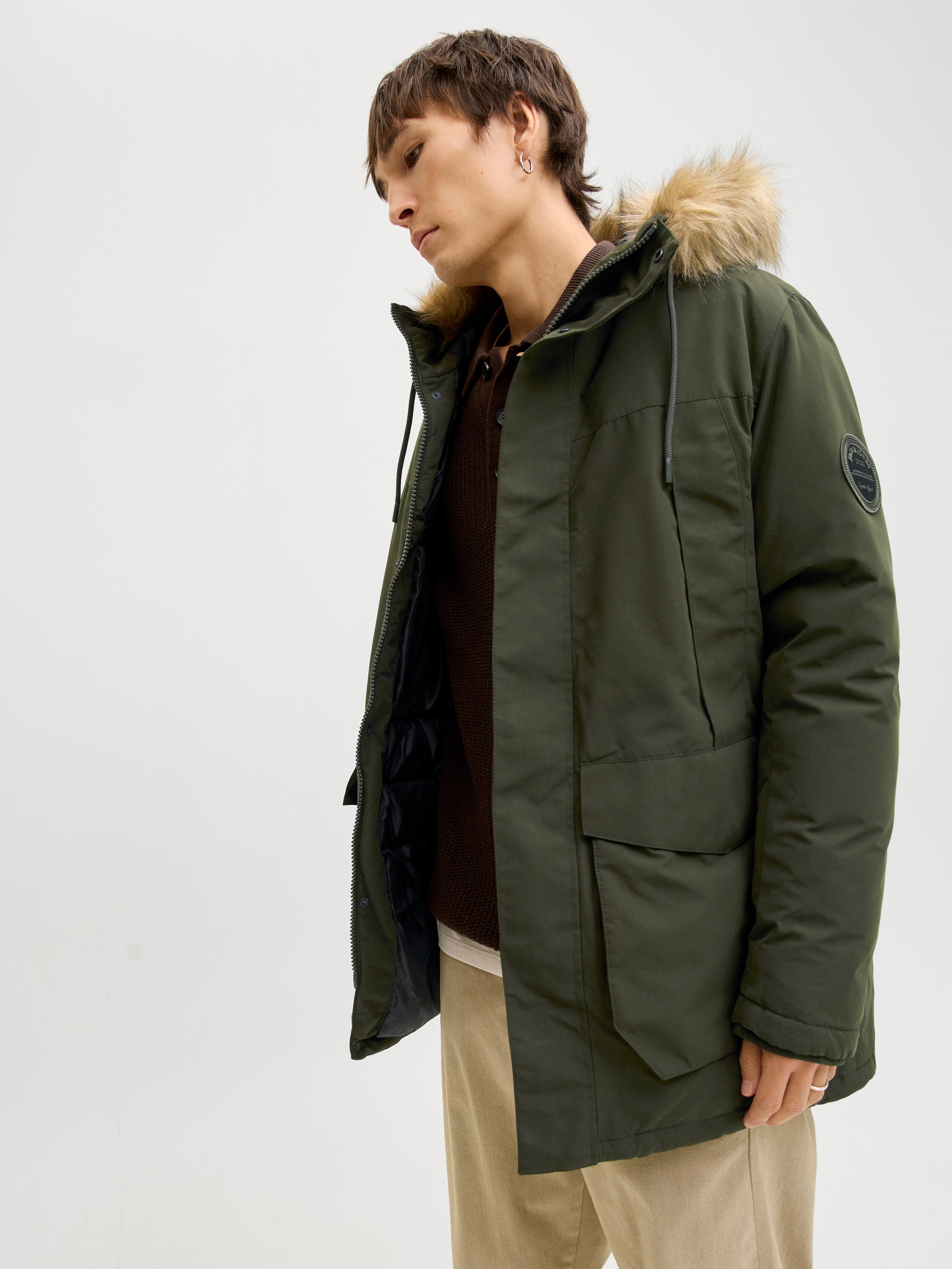 Jack & Jones Parka "JJCAMP FAUX FUR PARKA BF" mit Kapuze günstig online kaufen