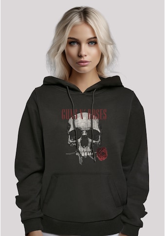 Kapuzenpullover »Guns 'n' Roses Flower Skull Rock Musik Band«