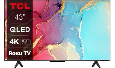 TCL QLED-Fernseher »43RC630X1«, 108 cm/43 Zoll, 4K Ultra HD, Smart-TV, Roku TV, HDR... kaufen