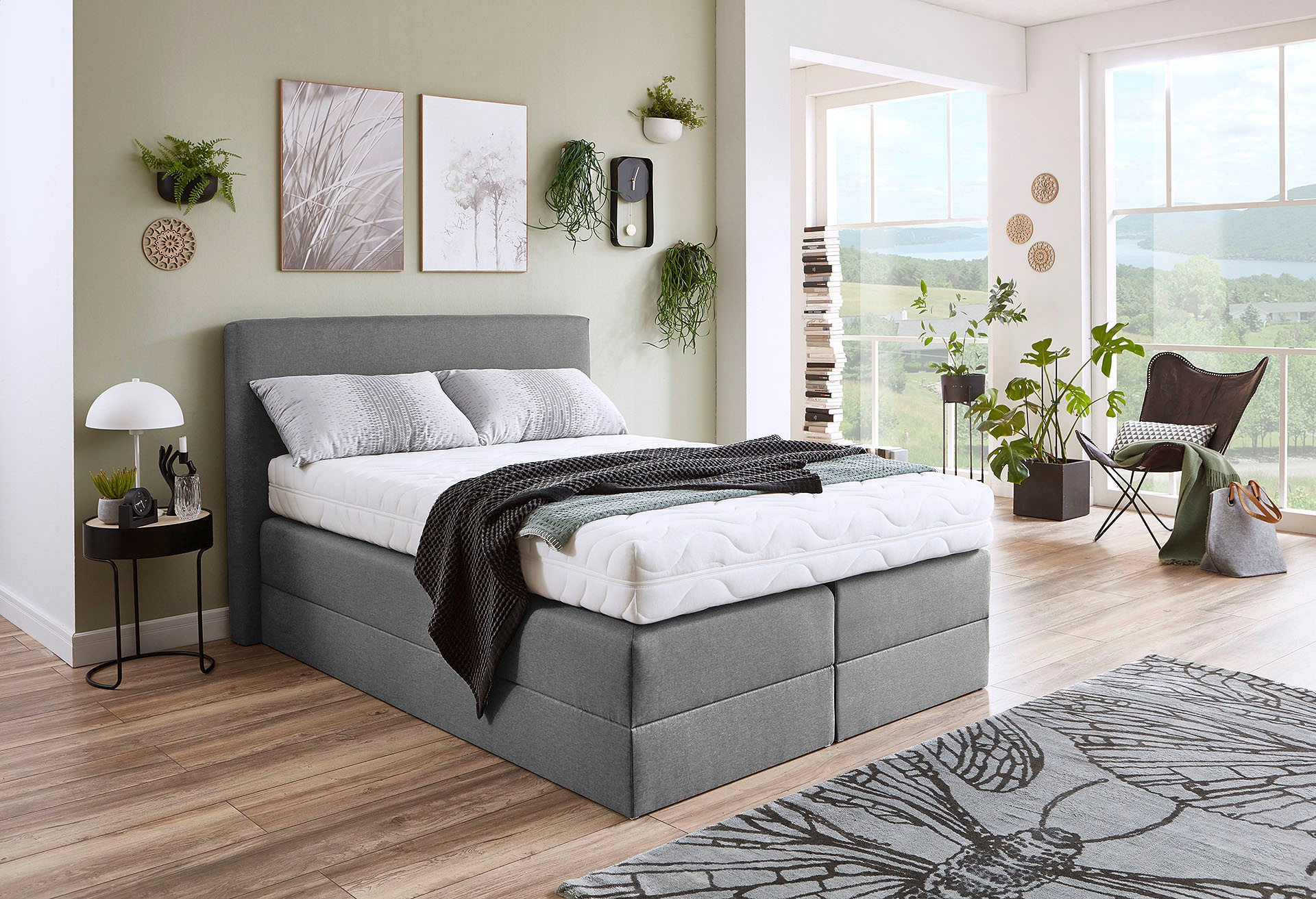 Westfalia Schlafkomfort Boxspringbett wahlweise mit Kaltschaum-Topper günstig online kaufen
