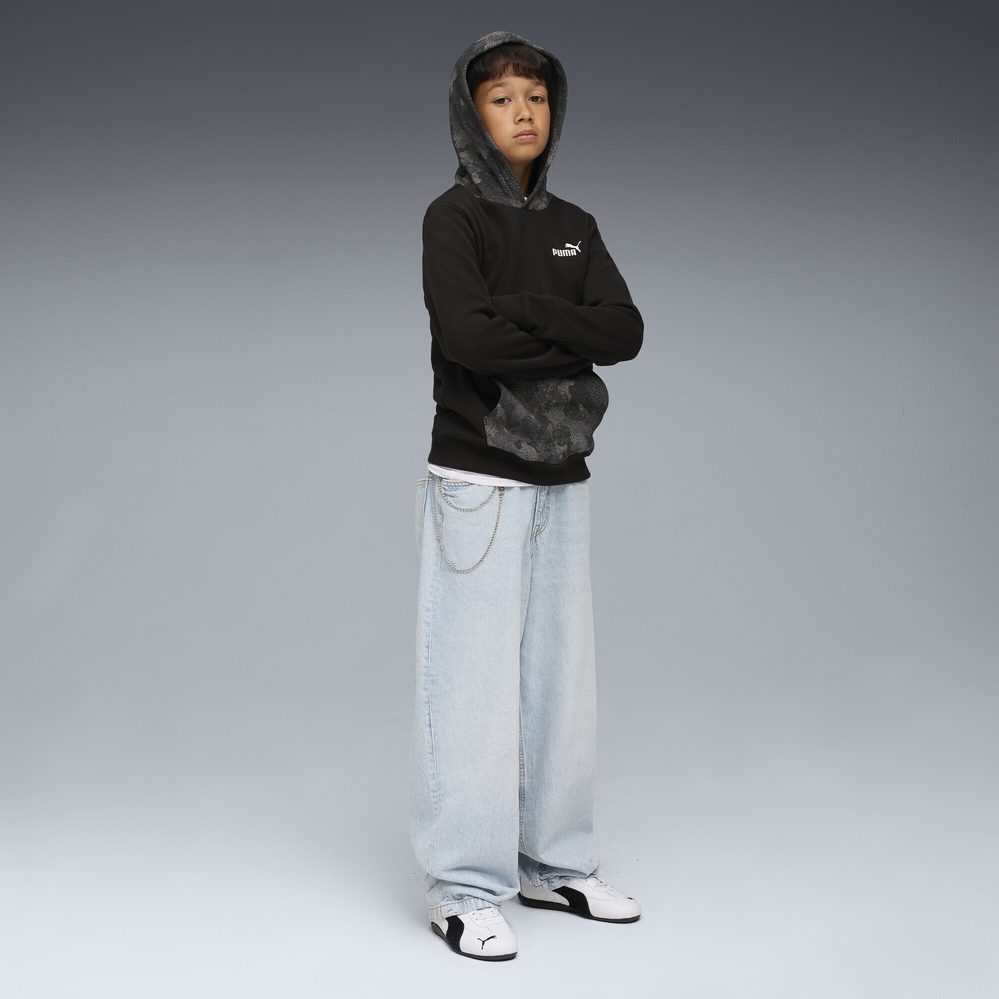 PUMA Hoodie »Essentials Camo Hoodie Jungen«