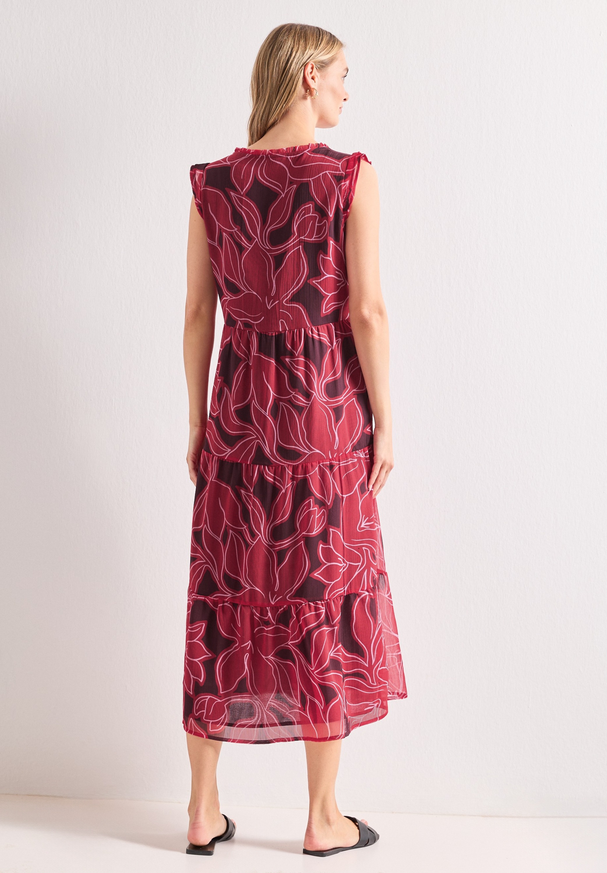 STREET ONE Maxikleid Ohne Taschen mit allover Print