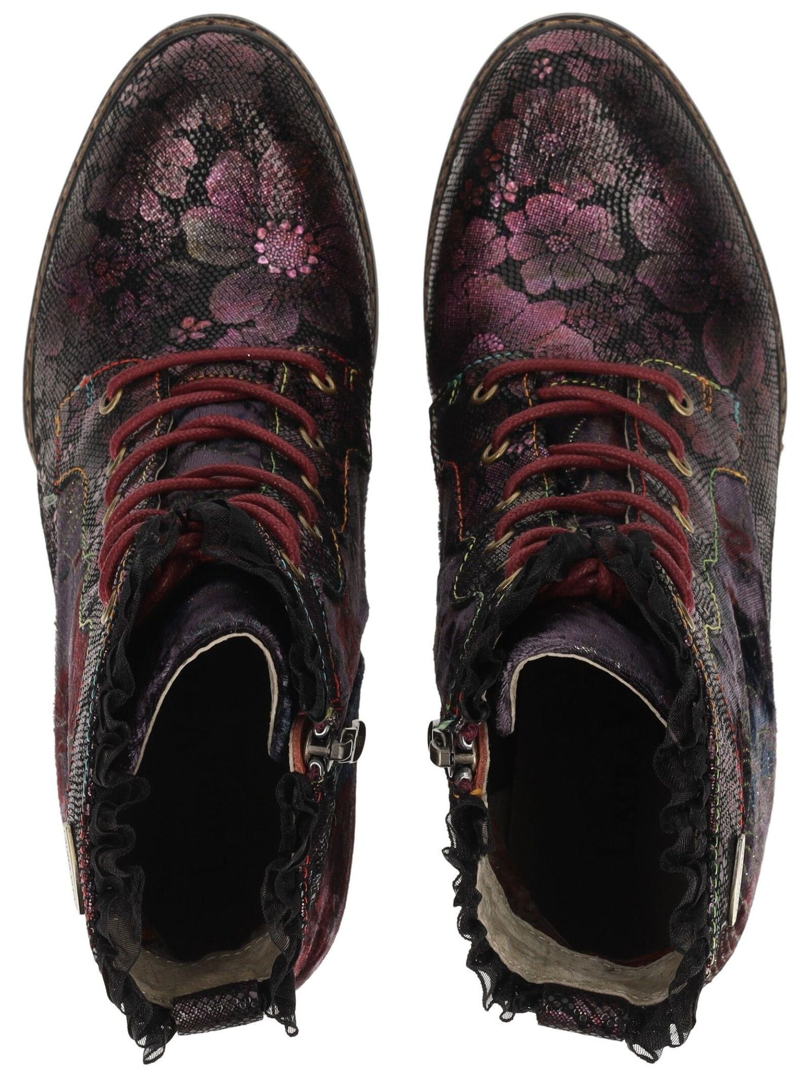 LAURA VITA Schnürstiefelette »LAURA VITA Pumps Leder/Textil«