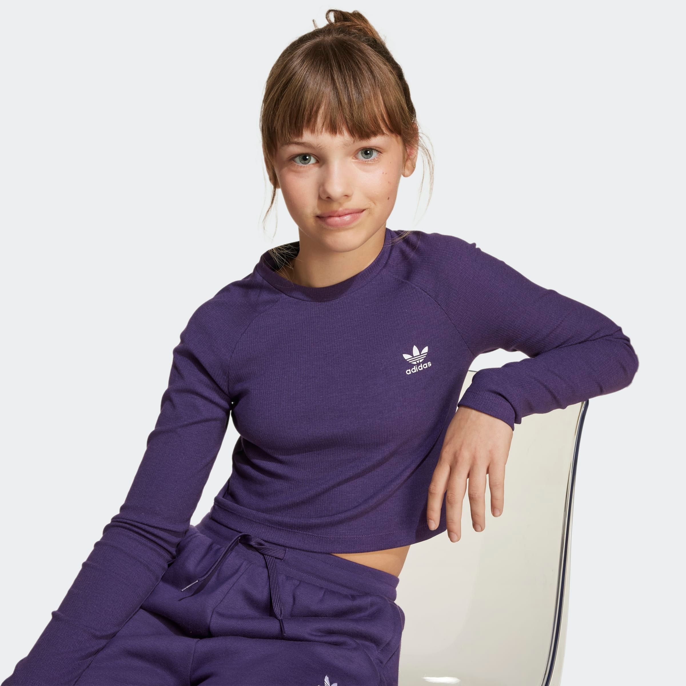 Thumbnail - adidas Originals Langarmshirt "RIB C LS TEE" Langarm, schmale Passform, geripptes Material, aus Baumwollmix