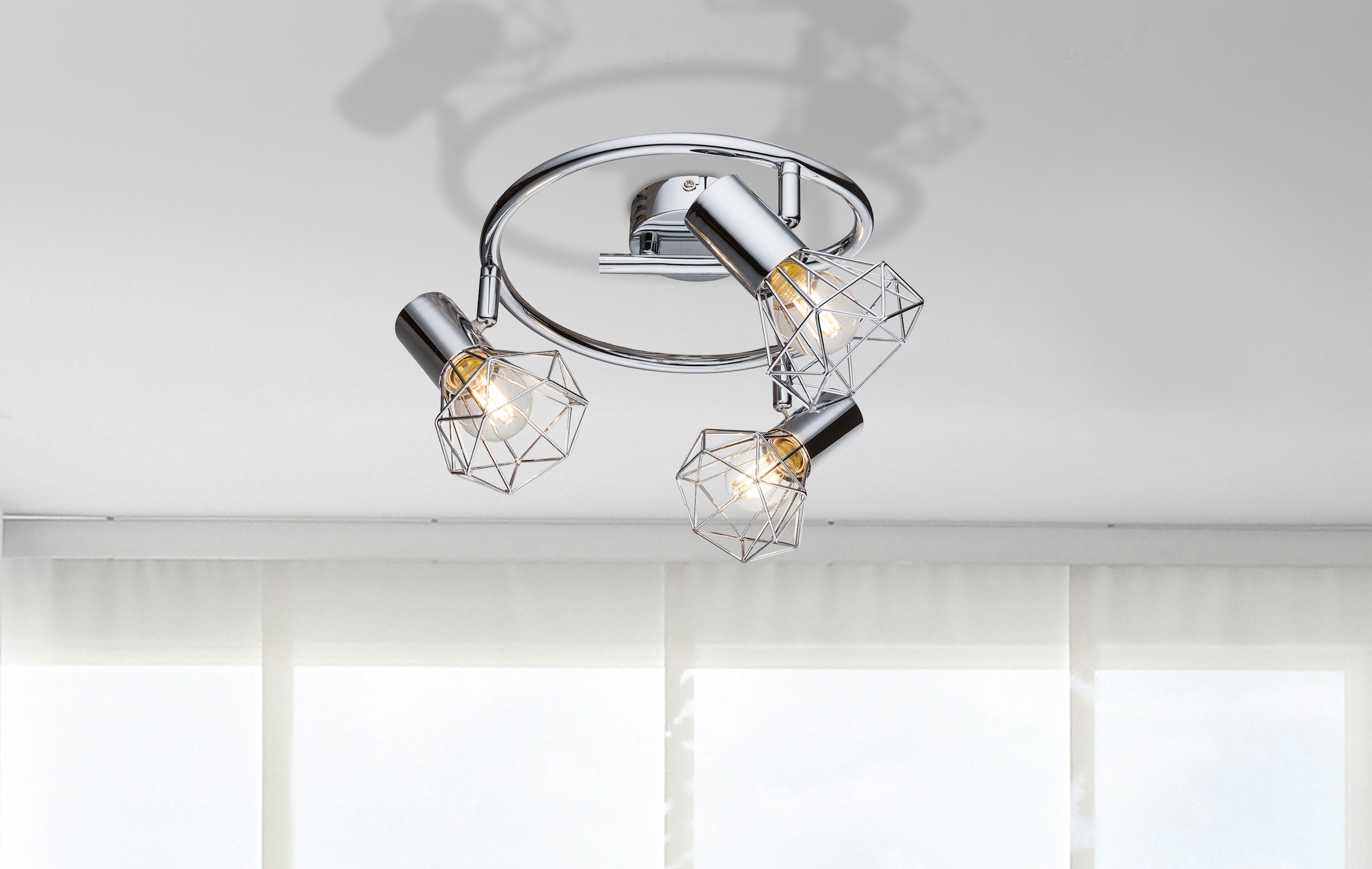 GLOBO LIGHTING Deckenstrahler »XARA I«, Leuchtmittel E14 | ohne Leuchtmittel, Deckenstrahler/Metall/Flur/Wohnzimmer/Schlafzimmer