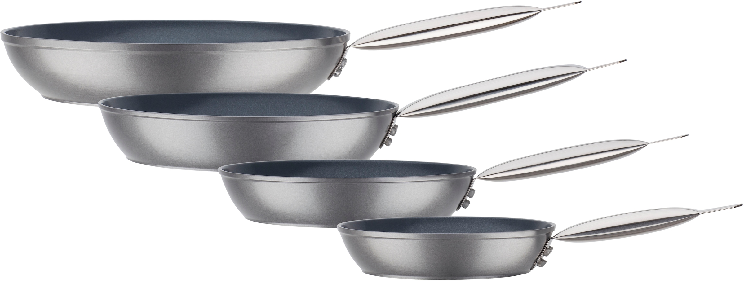 GSW Pfannen-Set "Gastro Quick" Aluminium Set, 4 Stk. tlg. Gastro Pfannen-Se günstig online kaufen