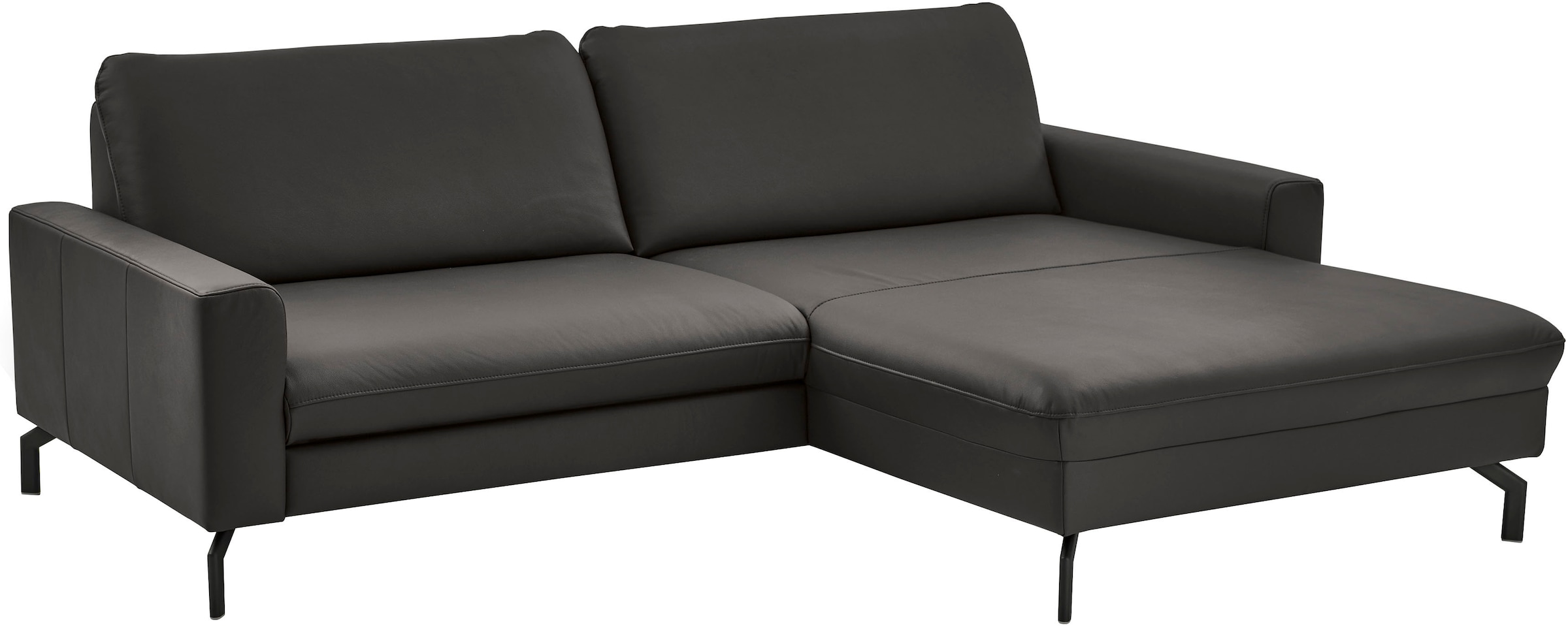 Die PlanBar Ecksofa "PN-EM20028 L-Form ohne Kopfstützen" wahlweise mit motorischem Canape