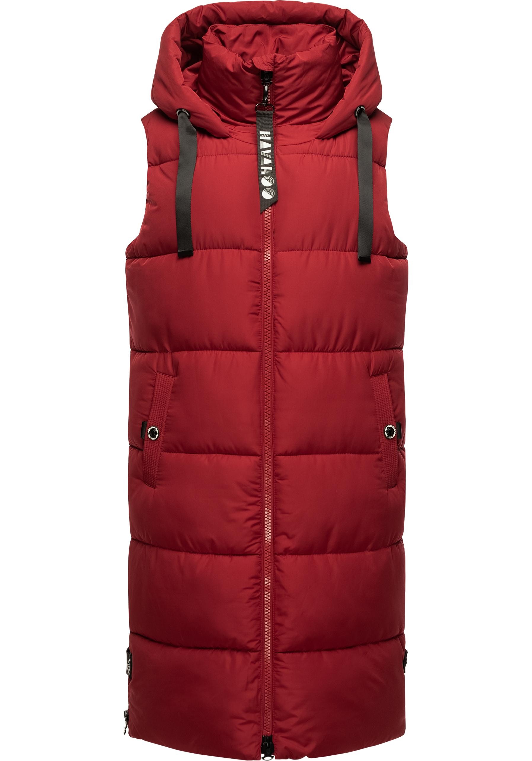 Navahoo Steppweste "Schnuffelchen", 1 Stk. warme Damen Outdoor-Weste lang m günstig online kaufen