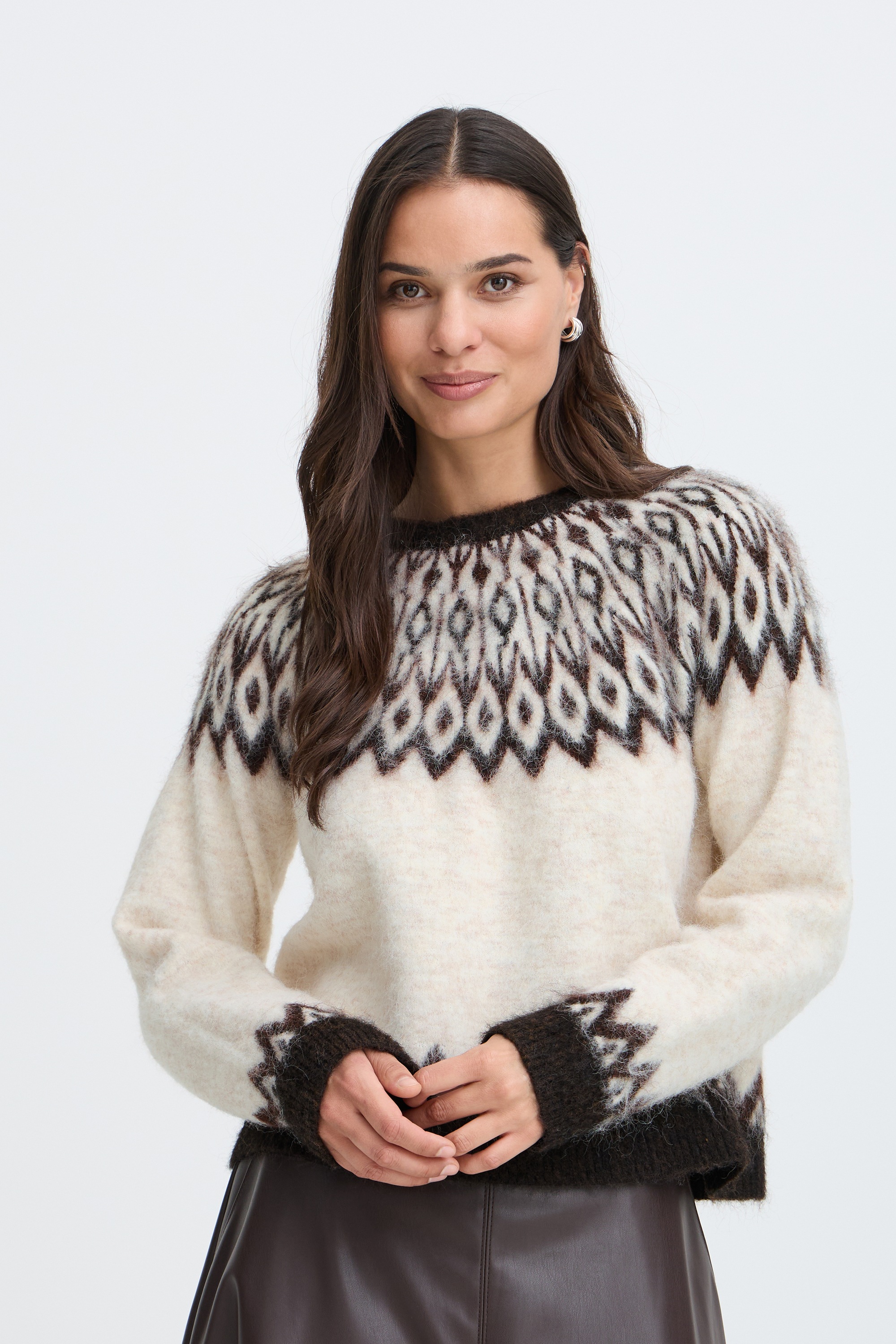 b.young Strickpullover »Damen Langarm BYMILOU«