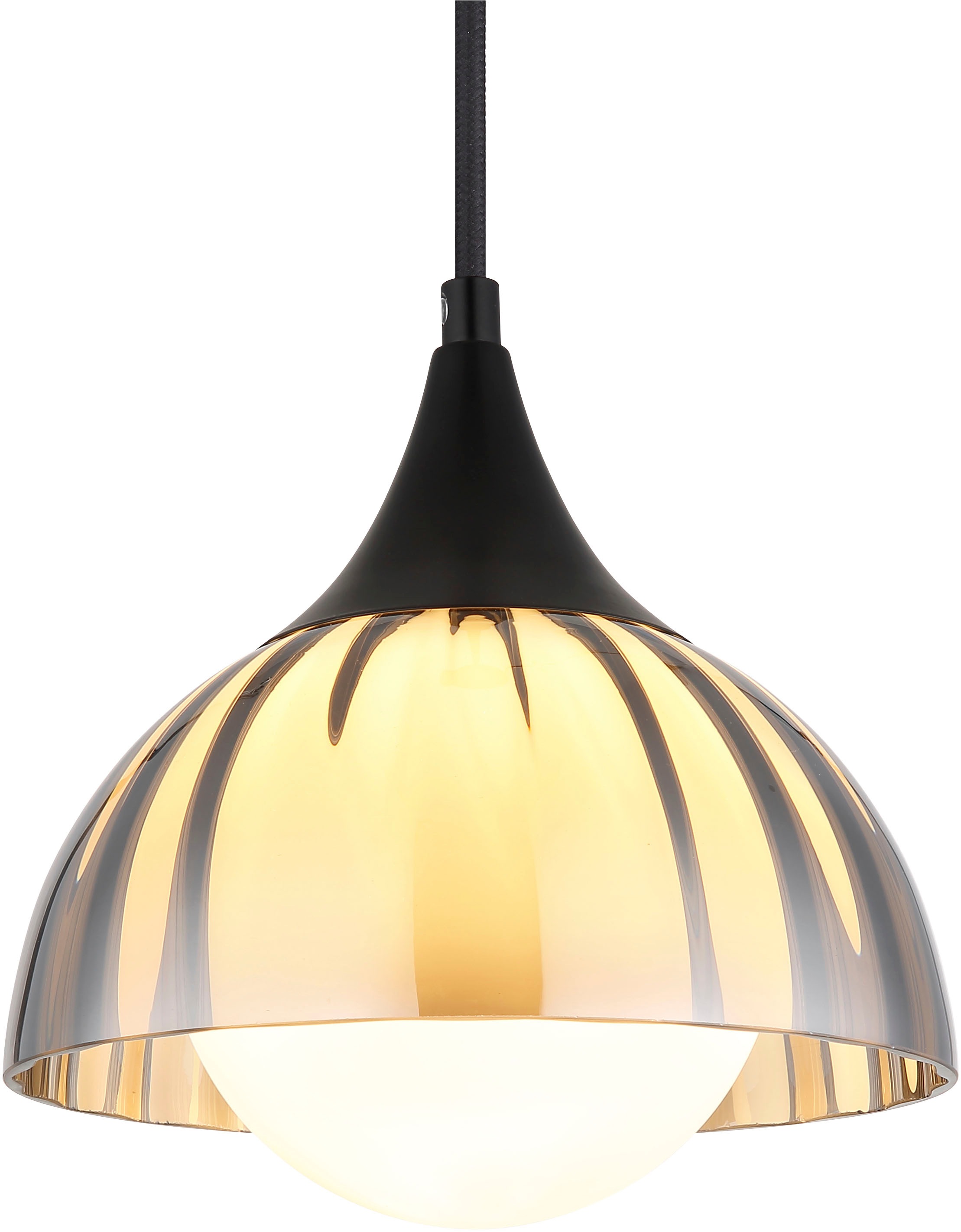 NOWA Pendelleuchte »EVA«, 1 flammig, Leuchtmittel G9 | ohne Leuchtmittel, Glas, Glaskugel opal, Hängelampe, Wohnzimmer, Esstisch