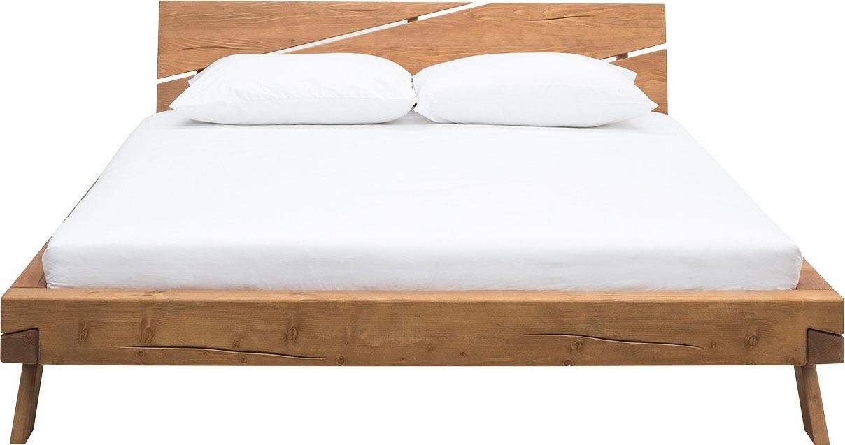 SalesFever Massivholzbett "Eik Naturbelassenes Massivholzbett" Urige Elegan günstig online kaufen