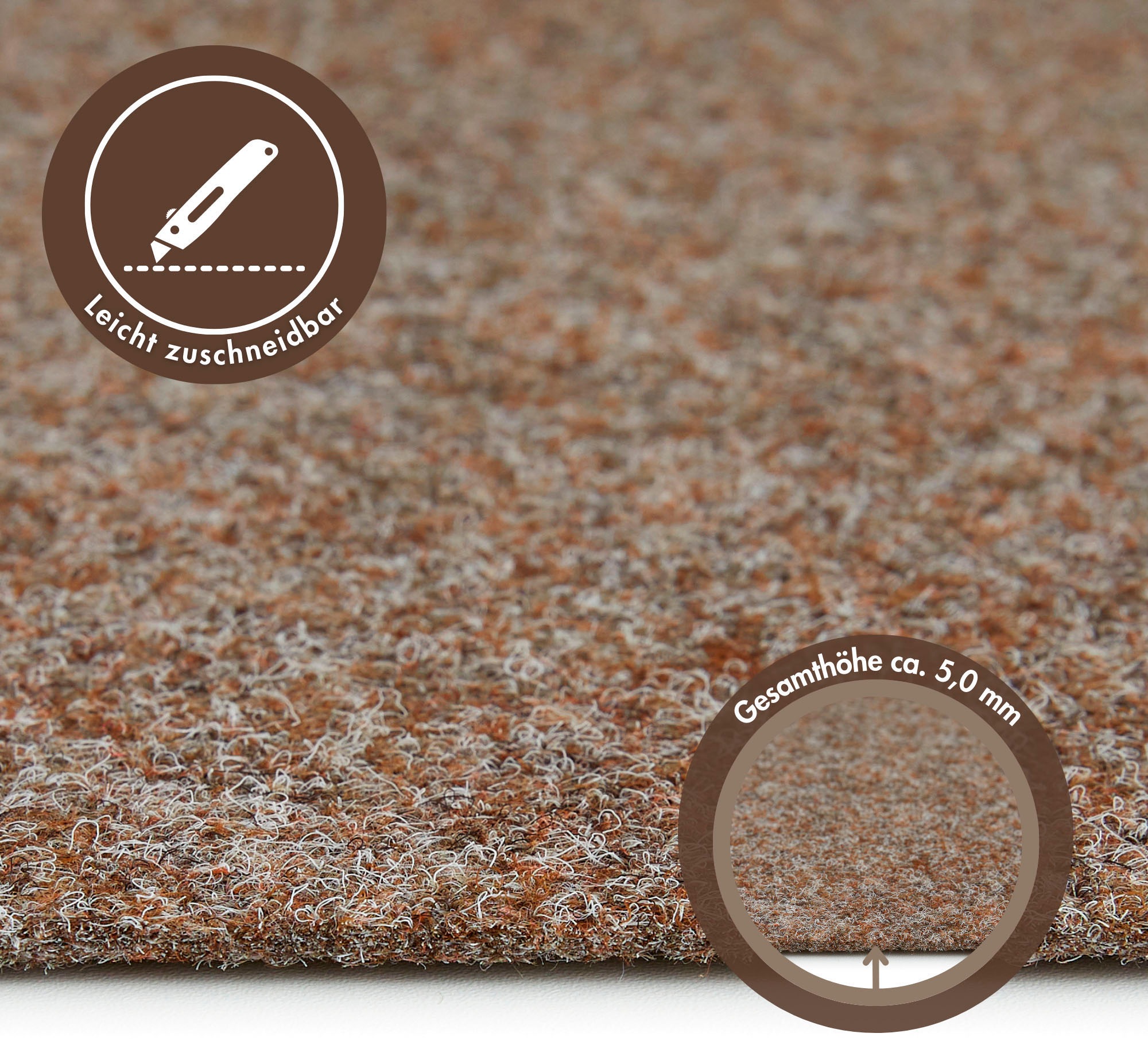 ANDIAMO Invita Needle Felt Carpet Beige 400x400cm 2