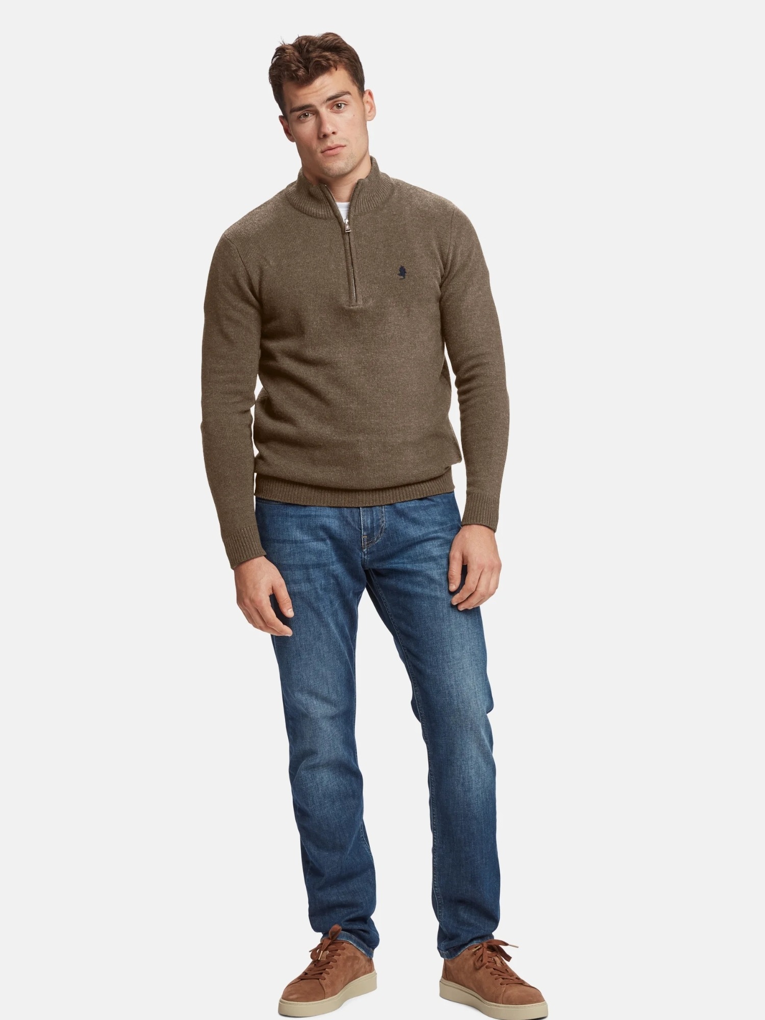 MCS Rundhalspullover »MCS Pullover MCAxel«