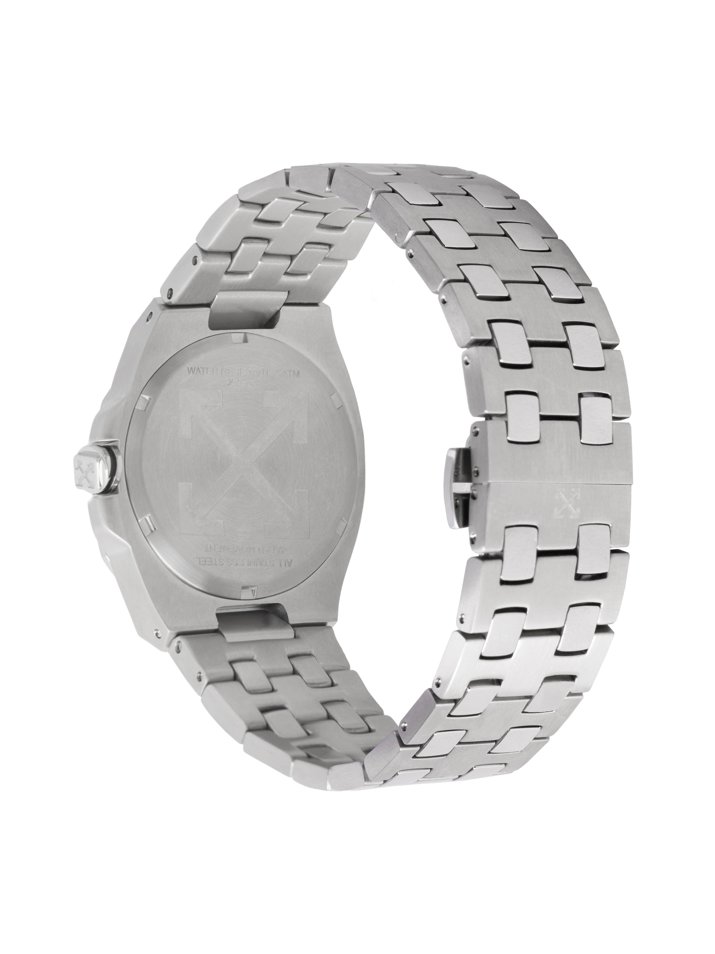OFF-WHITE Quarzuhr »OBJECT« Armbanduhr, Herrenuhr, Edelstahlarmband, analog, Tag