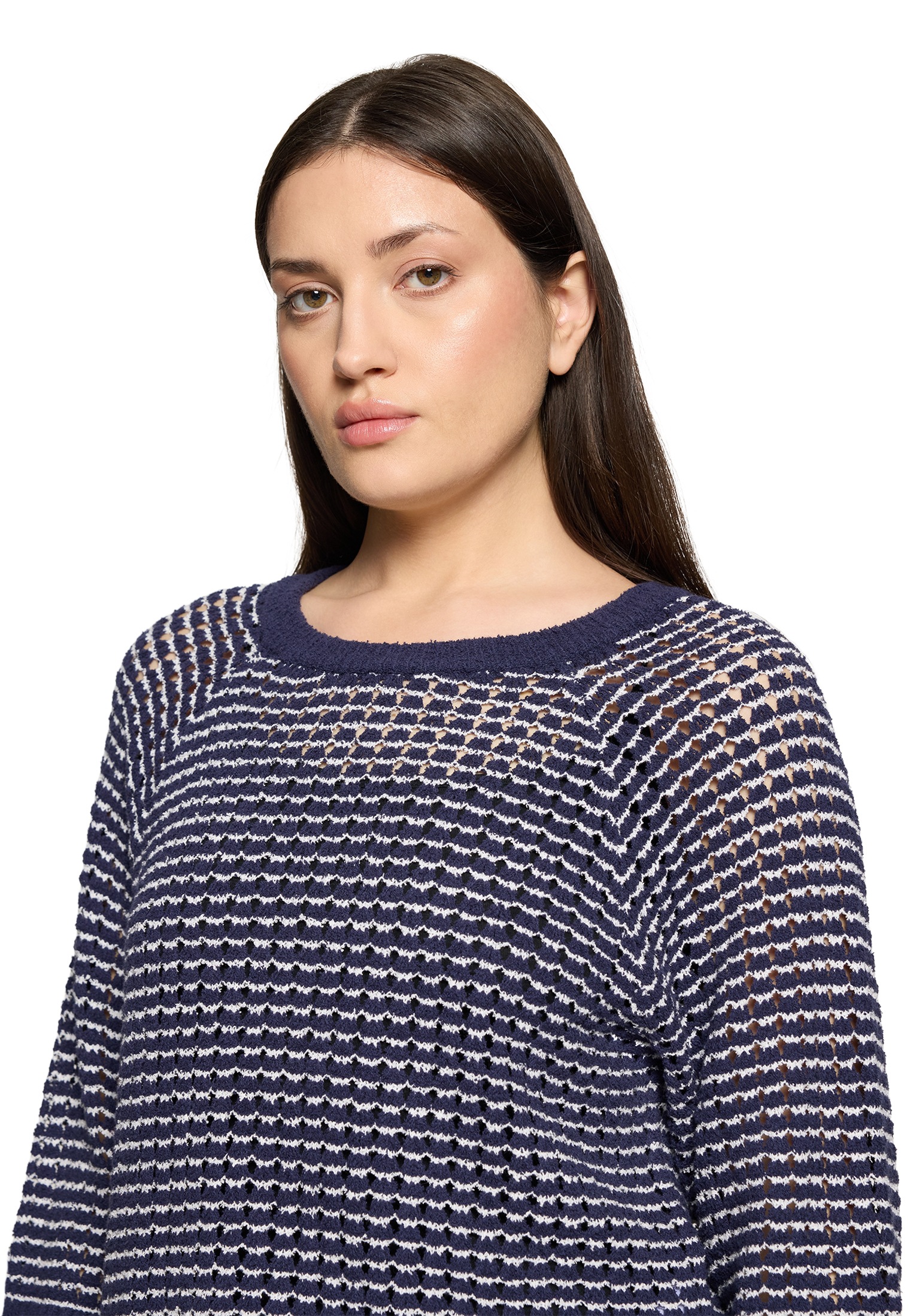 Cartoon Strickpullover »Damen mit Rundhalsausschnitt« 1 tlg.