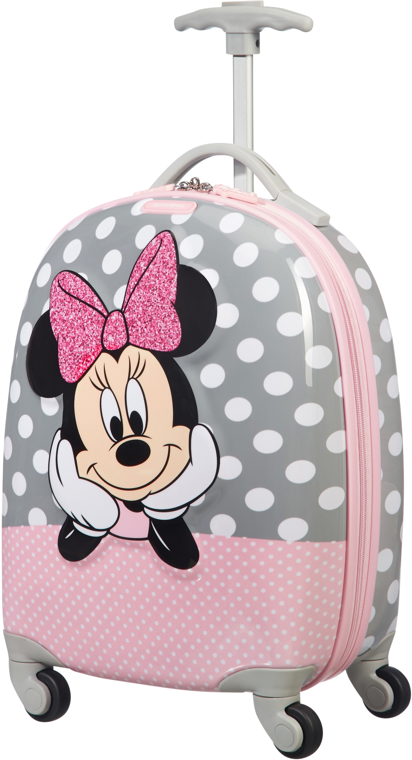 Samsonite Kinderkoffer »Disney Ultimate 2.0, 46 cm, Minnie Glitter«, 4 Rollen, Kinder Reisegepäck Handgepäck-Koffer
