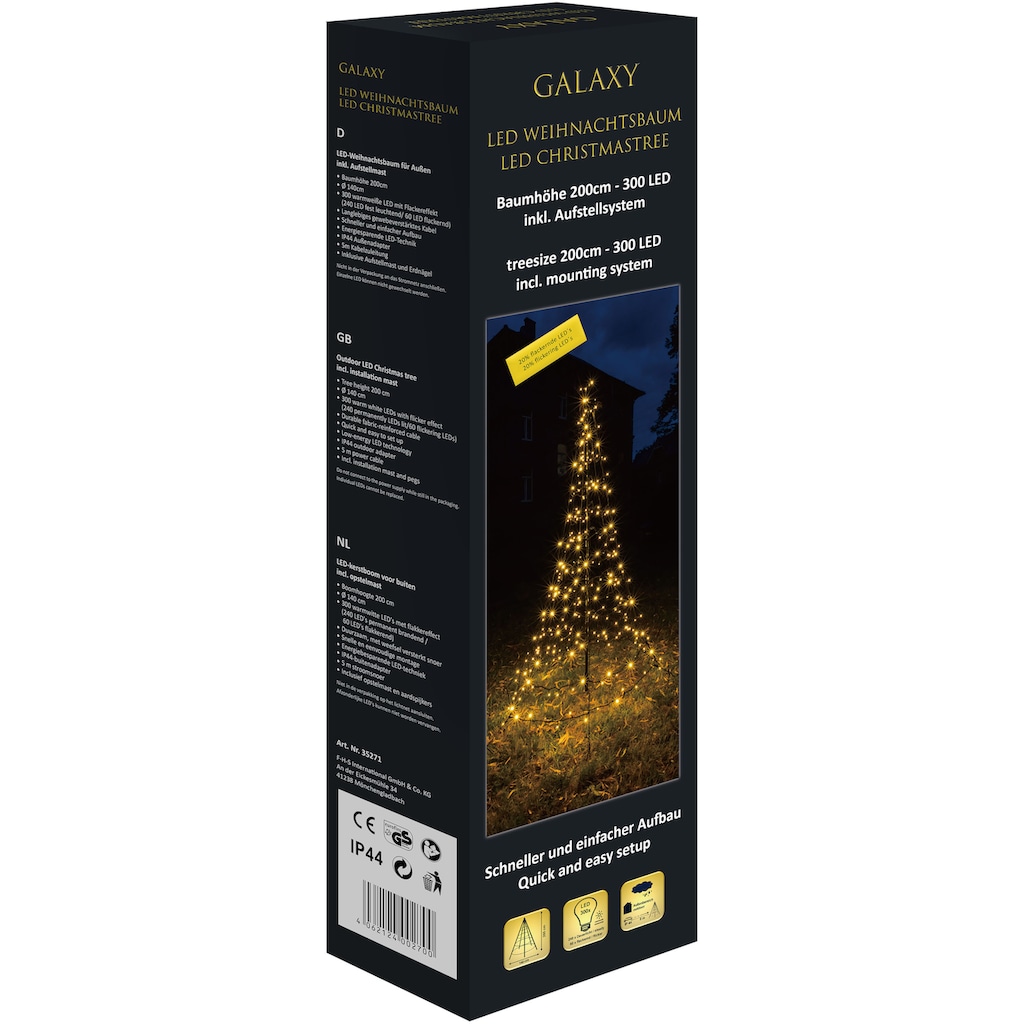 GALAXY LED Dekolicht »Weihnachtsdeko aussen«, 480 flammig-flammig
