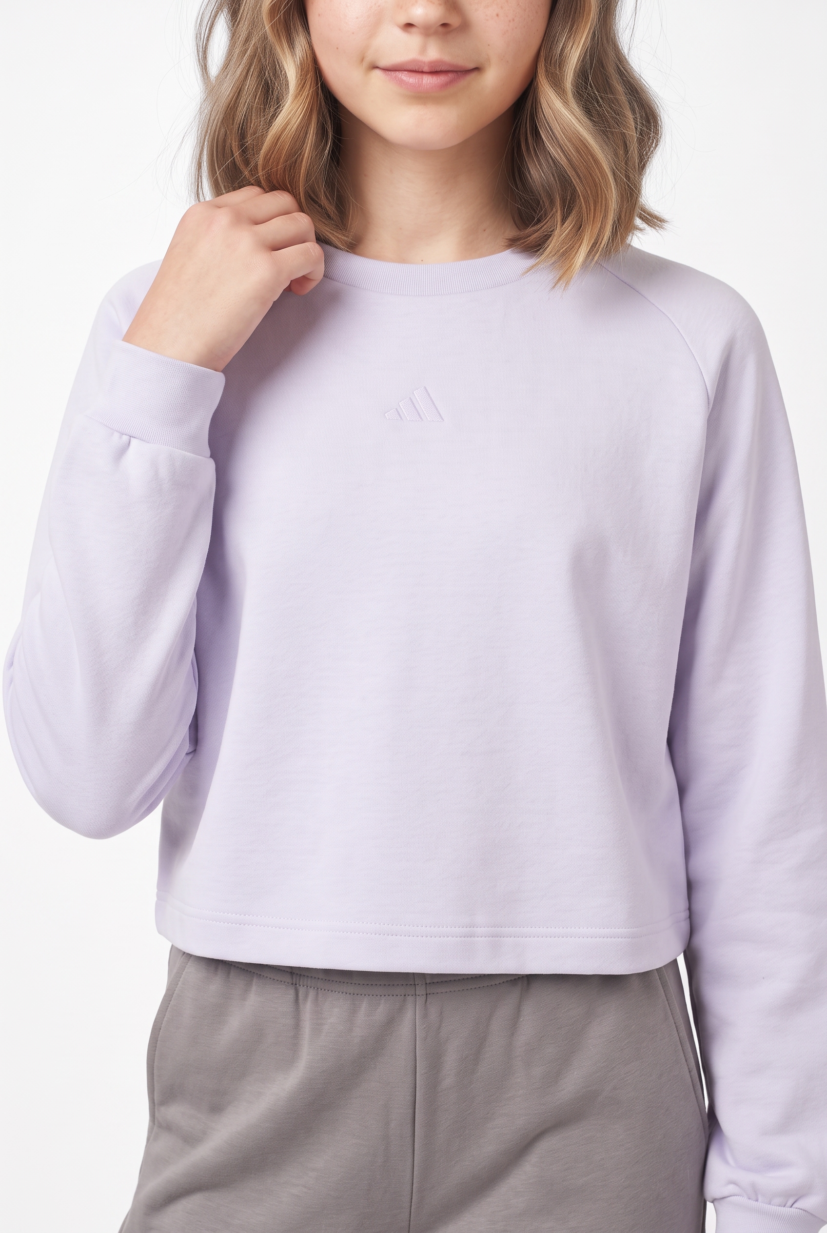 adidas Sportswear Sweatshirt »ADIDAS GIRLS«, für Kinder, sportlicher Stil, mit Rundhalsausschnitt, ohne Verschluss
