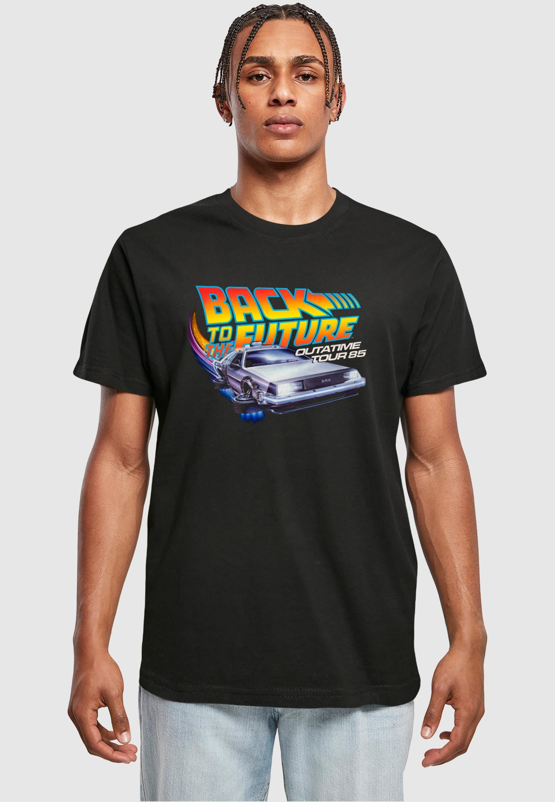 Merchcode T-Shirt »Merchcode Herren Outatime 85 Tee«, (1 tlg.)