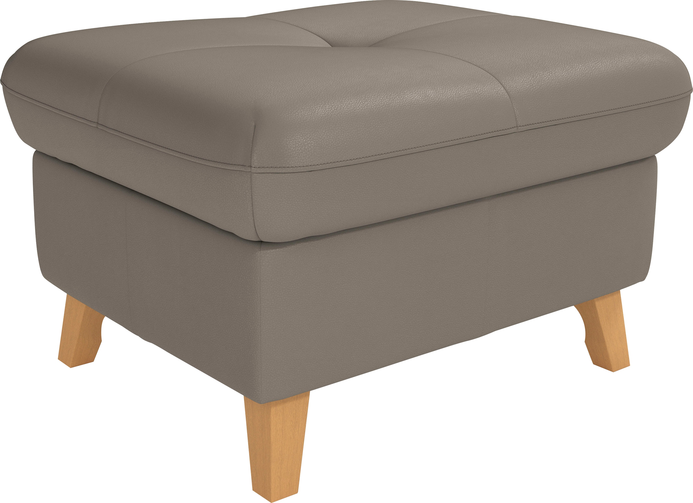 Stauraumhocker SIT & MORE, B:76cm H:47cm T:63cm, grau, Hocker, "Göteborg", mit Federkern