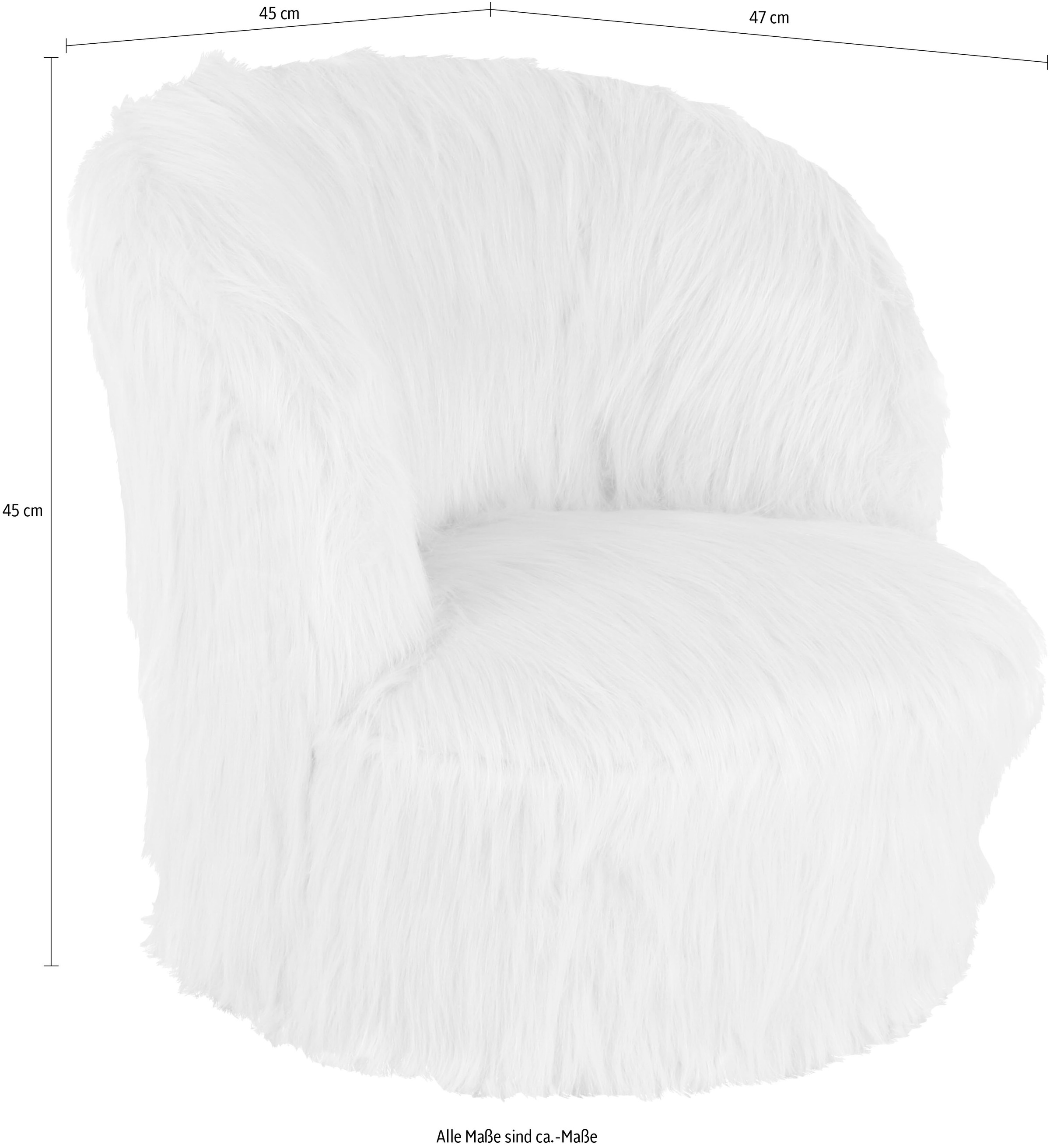 Kayoom Sessel »Kinderstuhl Nanny 225, bequemer Kindersessel« 1 Stk. tlg. bequem, weiche Polsterung, flauschiger Bezug aus Kunstfell