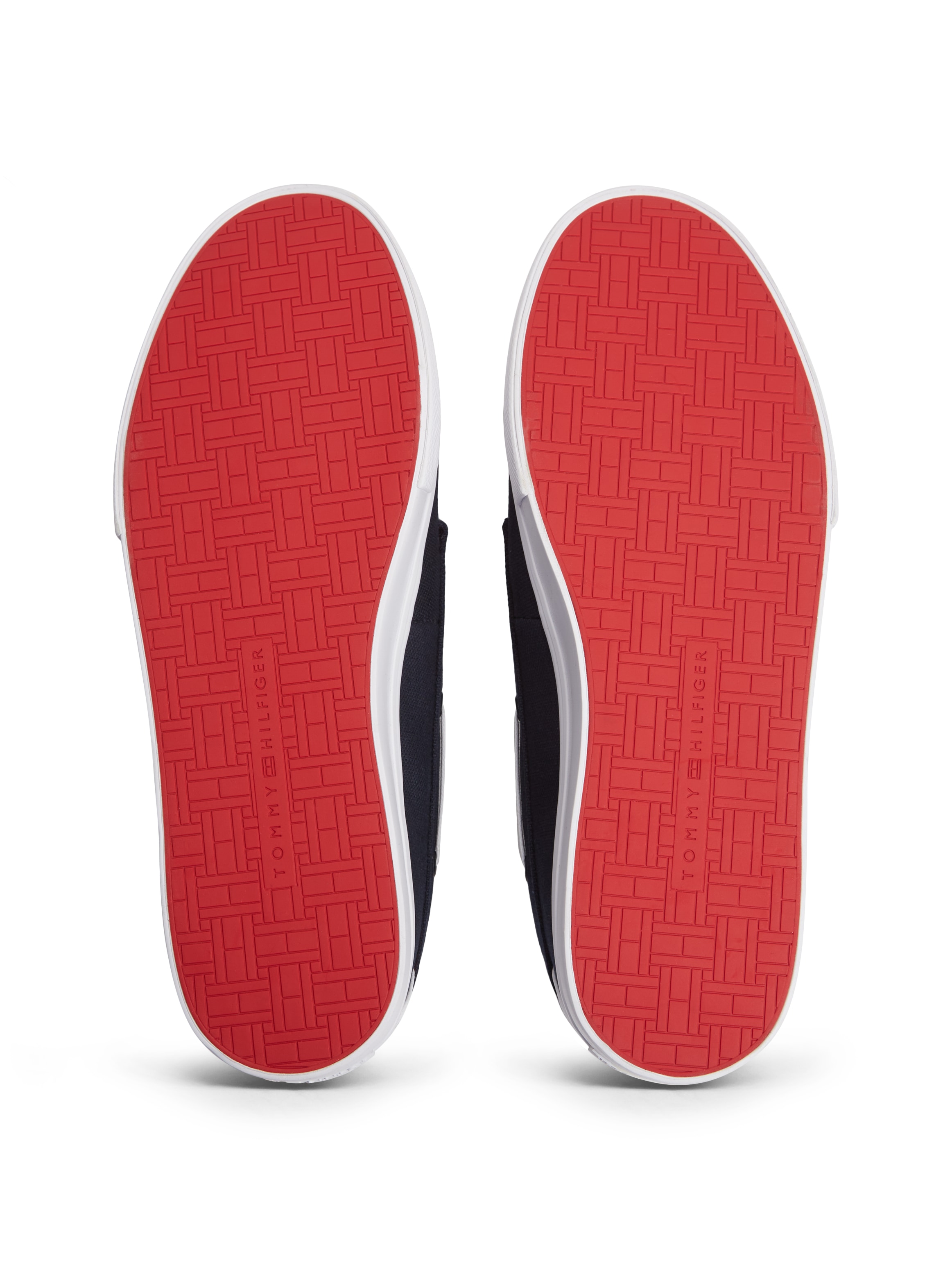Tommy Hilfiger Bootsschuh »TH BOAT VULC SNEAKER CANVAS«  Schnürschuh, Halbschuh mit Kontrastbesätzen und Durchzügen