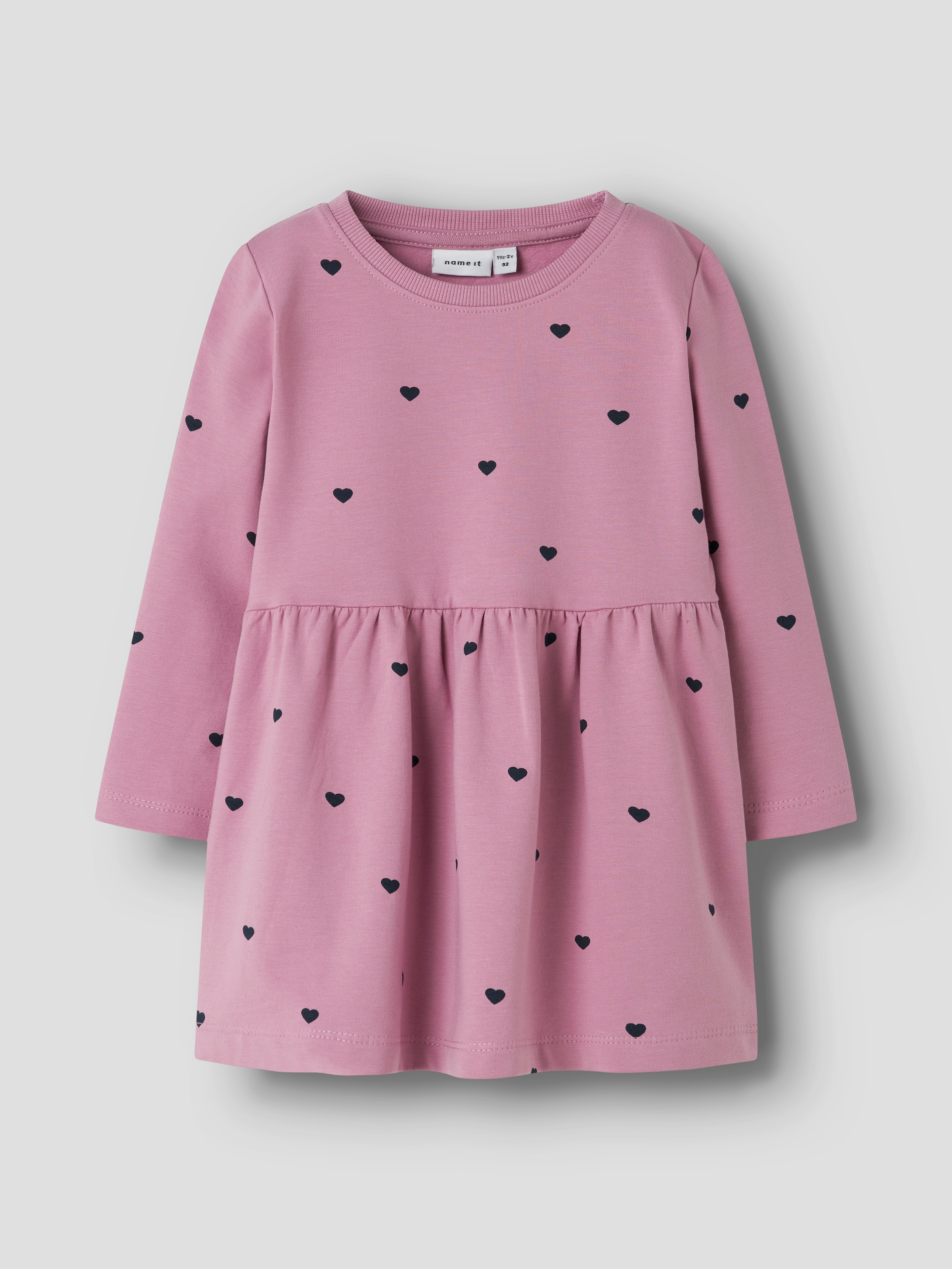 Name It Sweatkleid »NMFDAVINA LS SWEAT BRU DRESS NOOS«, im tollen Alloverprint