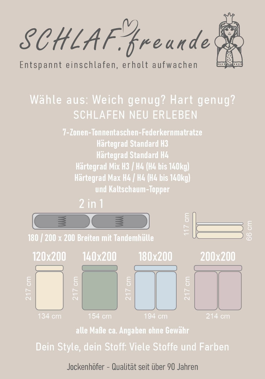 Jockenhöfer Gruppe Boxspringbett »AMY mit Bettkasten, inkl. Taschenfederkernmatratze Härtegrad H3-H4« mit 6 cm Kaltschaum-Topper, Chenille-Bezug, 180x200 und 200x200 cm