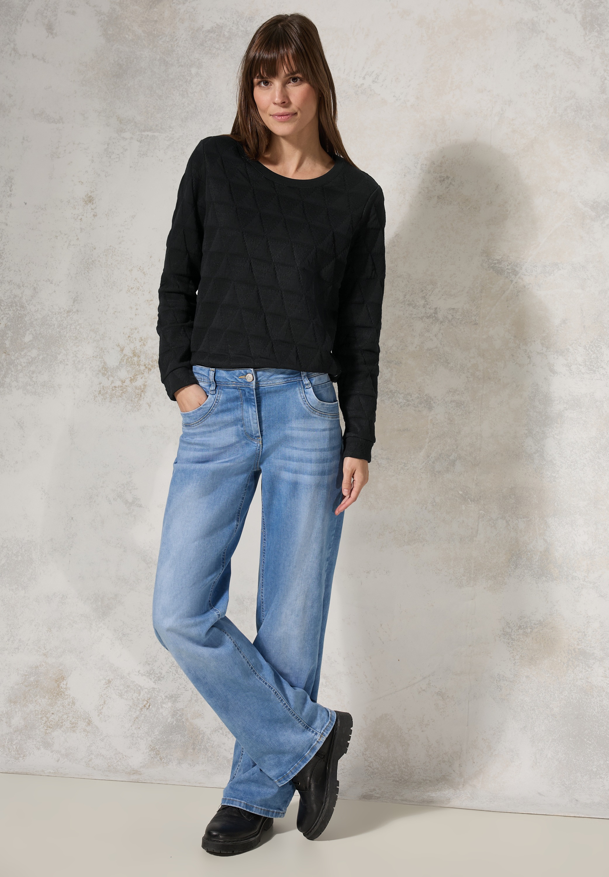 Cecil Langarmshirt, mit Rundhalsausschnitt