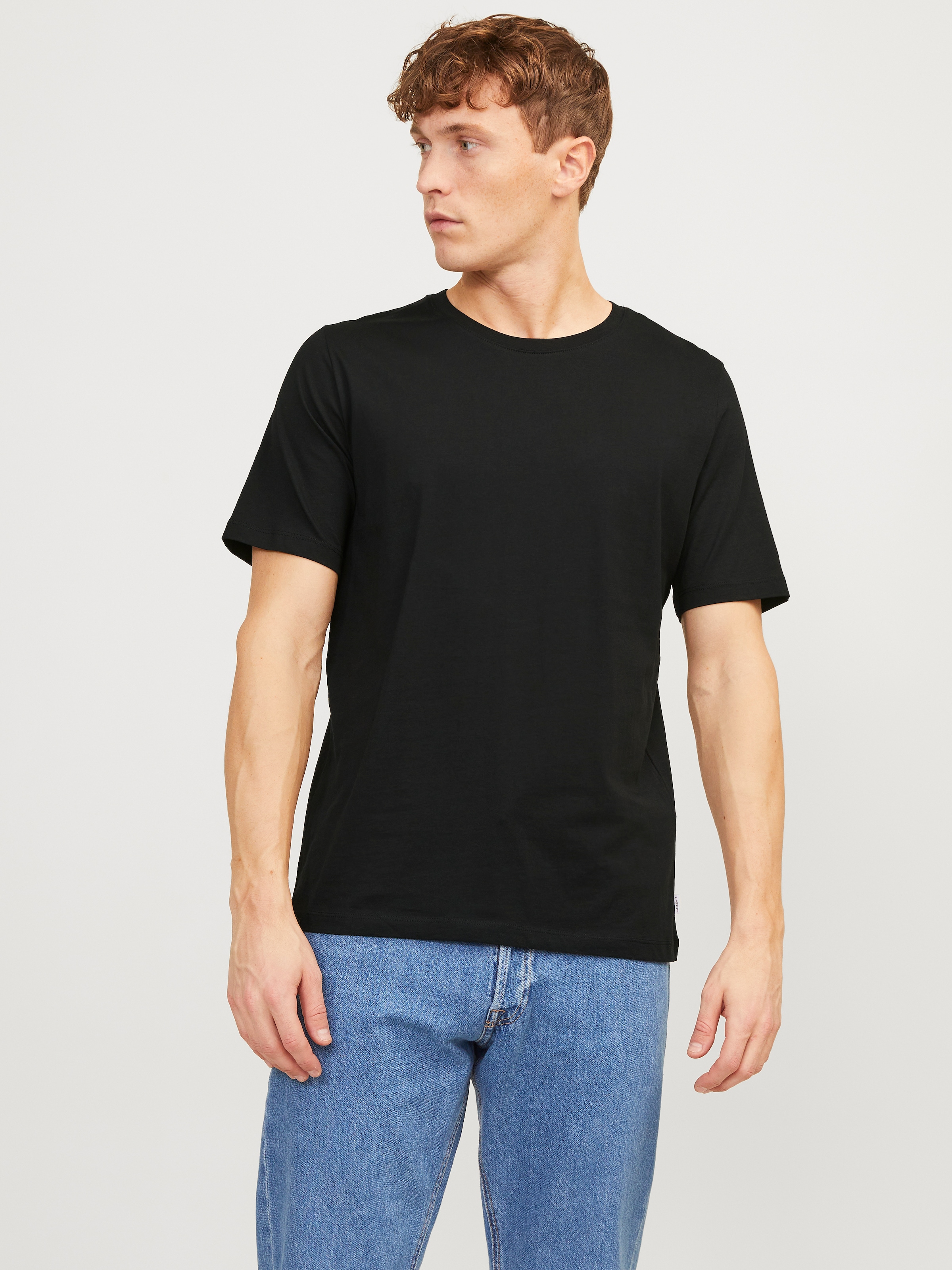 Jack & Jones T-Shirt »JJEORGANIC BASIC TEE SS O-NE 5PK MP NOOS« Packung, 5er-Pack, 5 Stk.