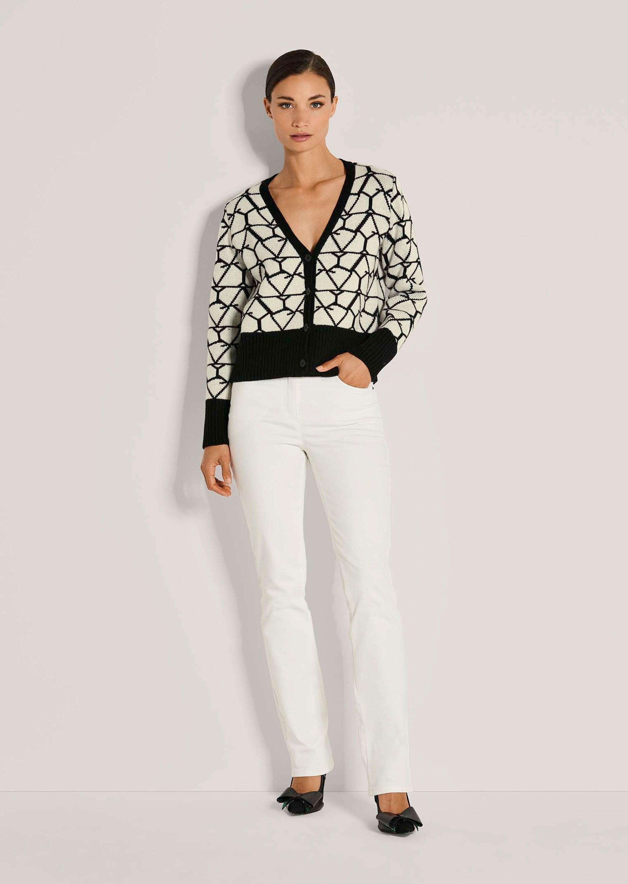 MADELEINE Strickjacke "Strickjacke Langarm Jacquard-Cardigan mit Kaschmir" günstig online kaufen