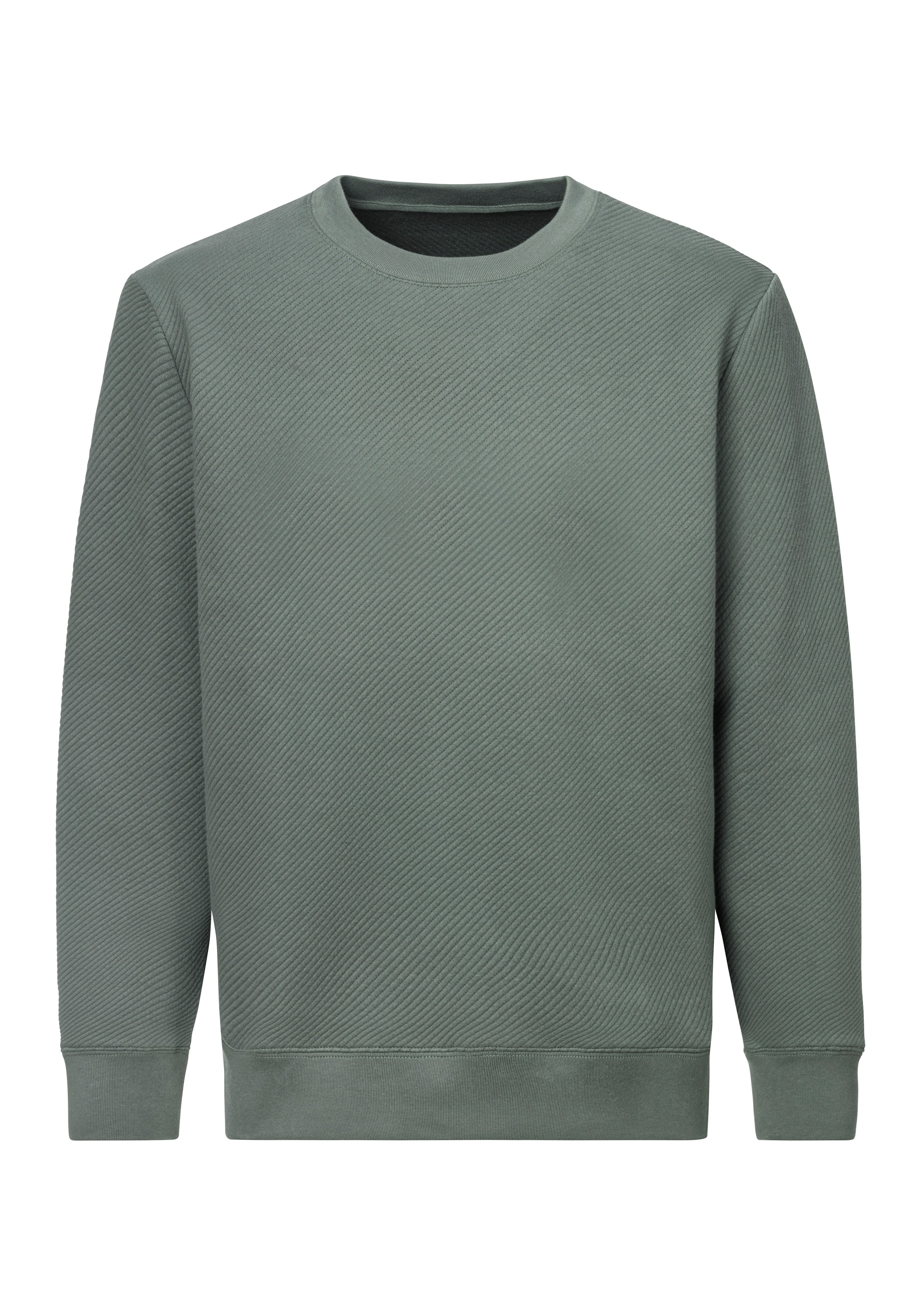 John Devin Sweatshirt, Langarm, Sweatshirt mit Struktur, Rundhals, Baumwoll günstig online kaufen
