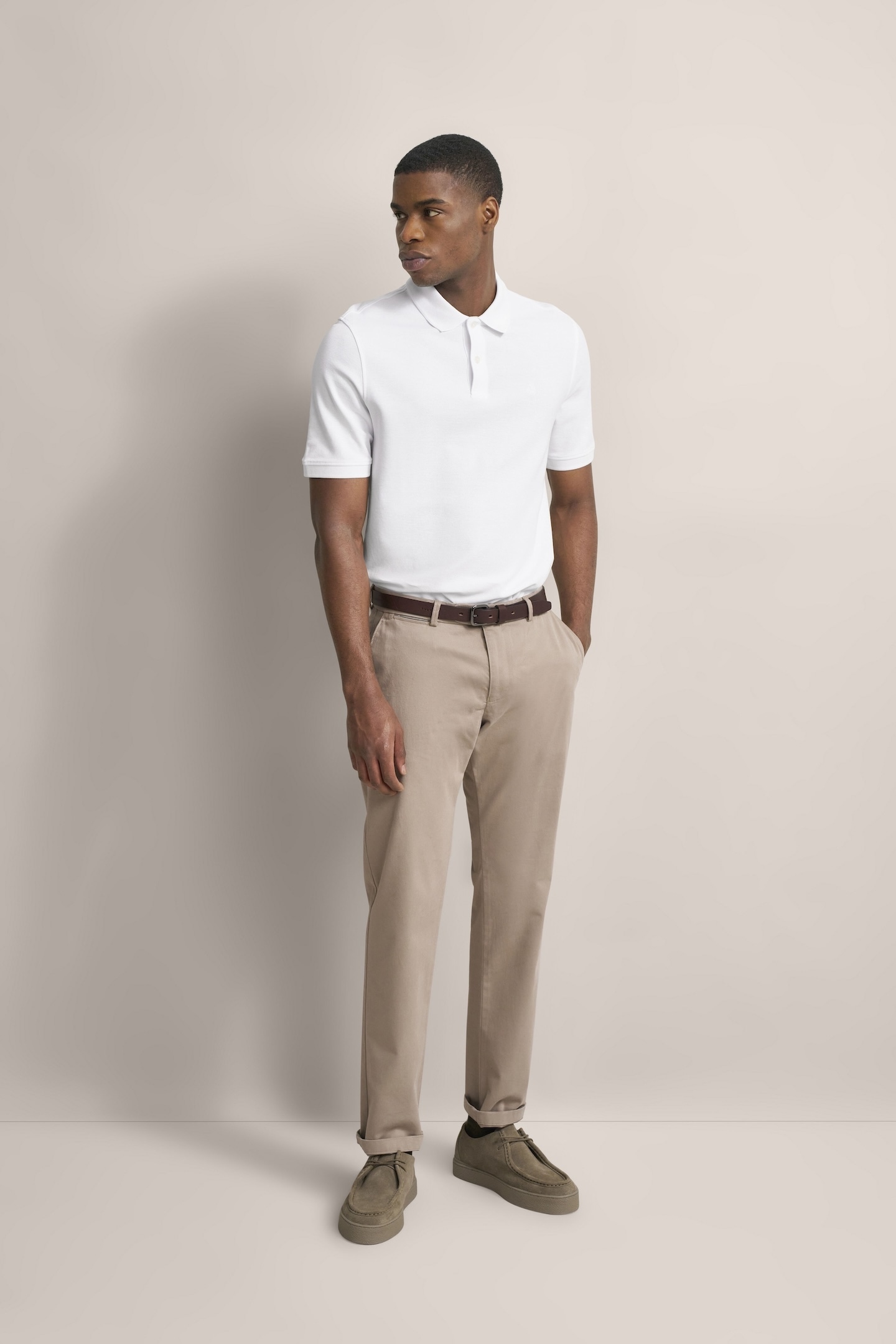 bugatti Poloshirt, mit körpernaher Passform