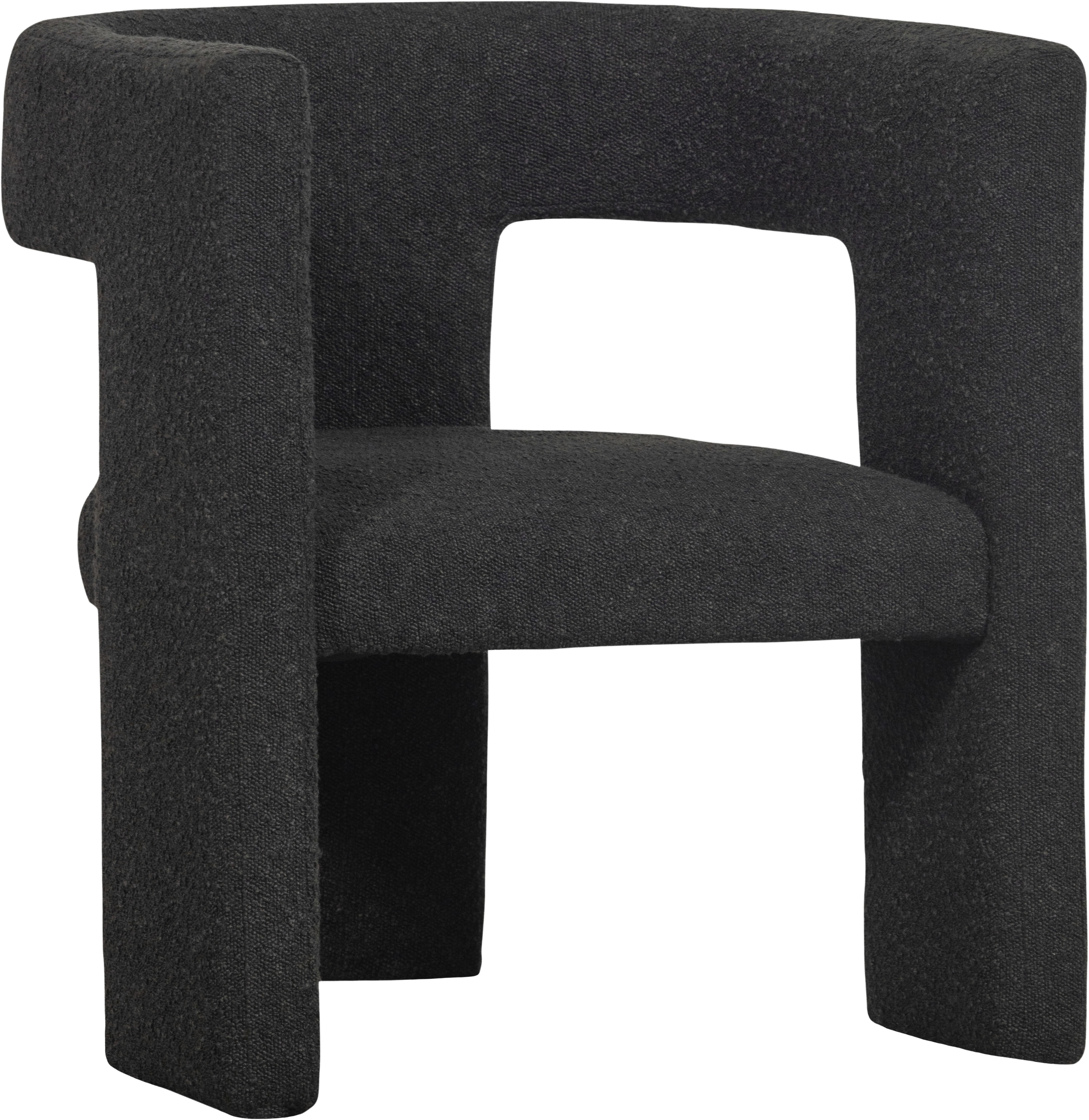 WOOOD Polsterstuhl "Tiwa mit Bouclé-Bezug und Holzgestell B 63 x T 62 x H 71 cm" () Maximale Verschleißfestigkeit, Tragkraft 100 kg, montiert geliefert