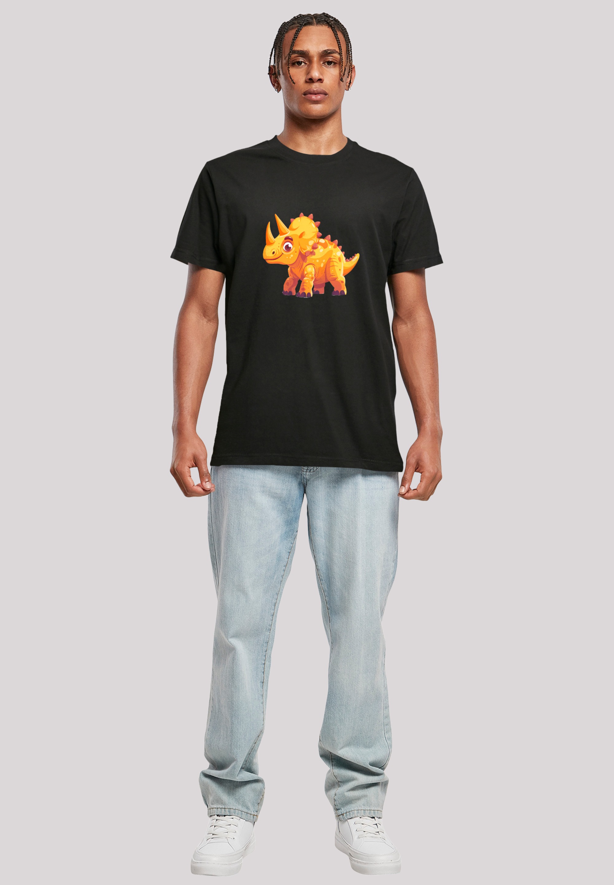 F4NT4STIC T-Shirt »Süßer Triceratops Dinosaurier« Premium Qualität