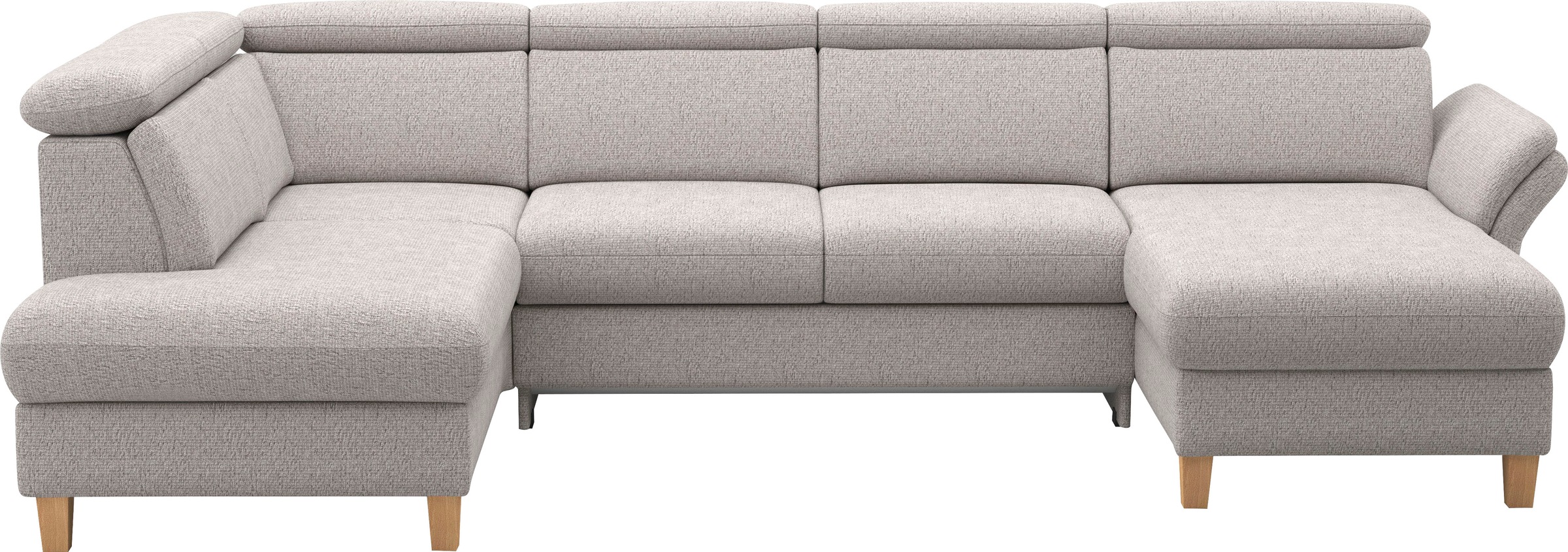 Home affaire Wohnlandschaft "Glendale, U-Form" inkl. Kopfteilverstellung, w günstig online kaufen