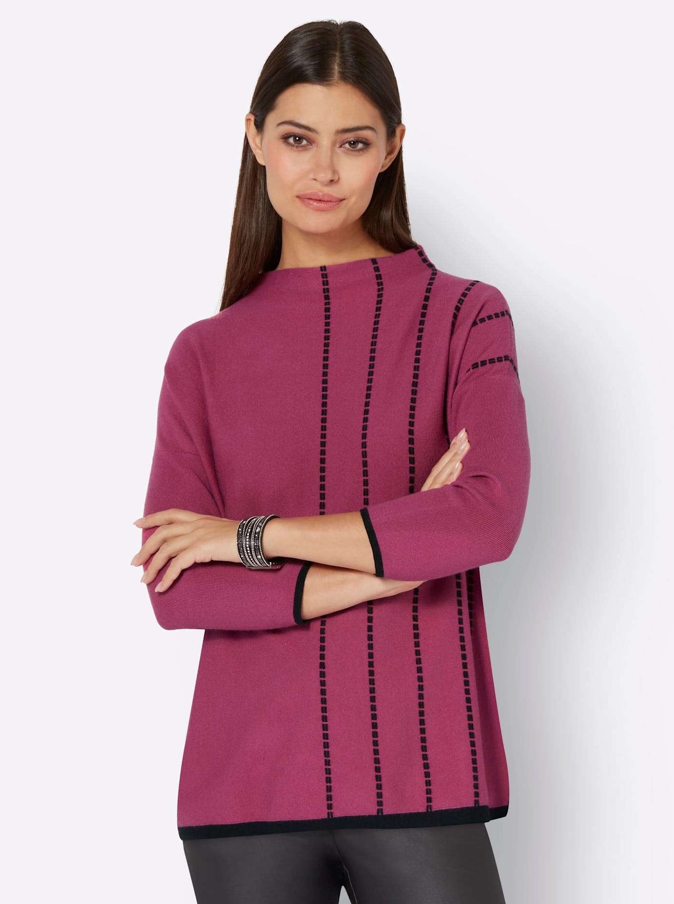 creation L Strickpullover »Stehkragen-Pullover«