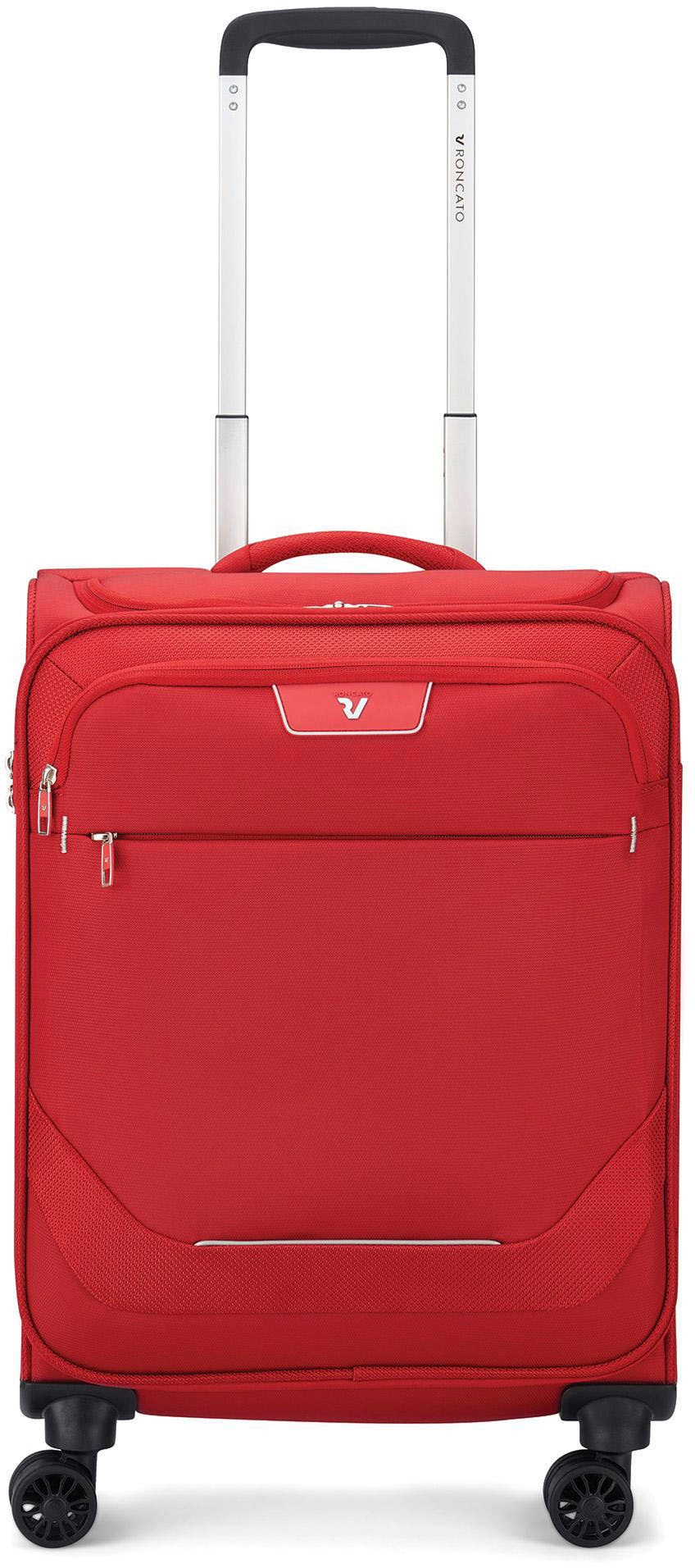 RONCATO Handgepäck-Trolley "Joy Carry-on, 55 cm, erweiterbar, rot", rot, Polyester, unifarben, Koffer, Weichgepäck-Koffer Reisegepäck mit