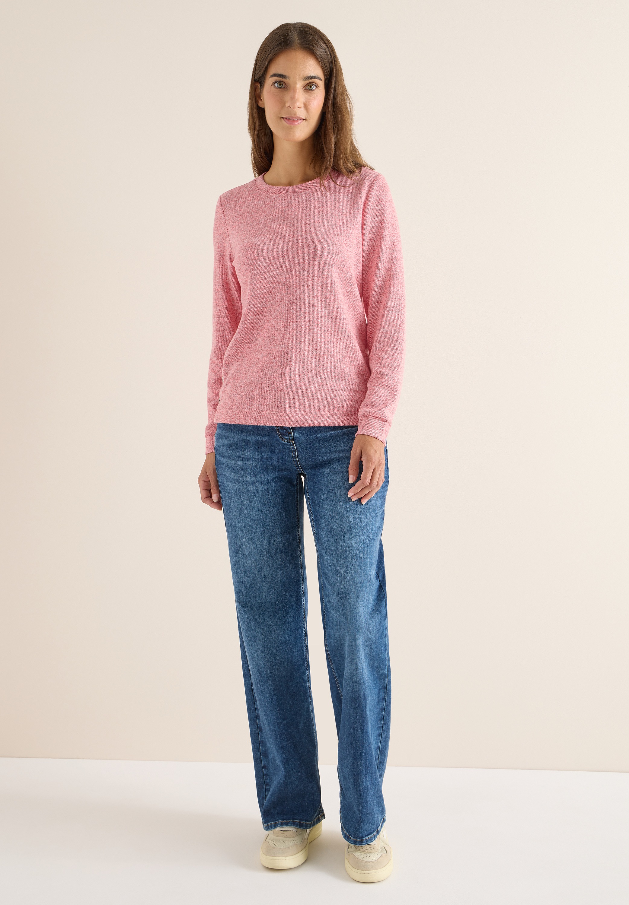 Cecil Langarmshirt, aus strecthigem Viskosematerial