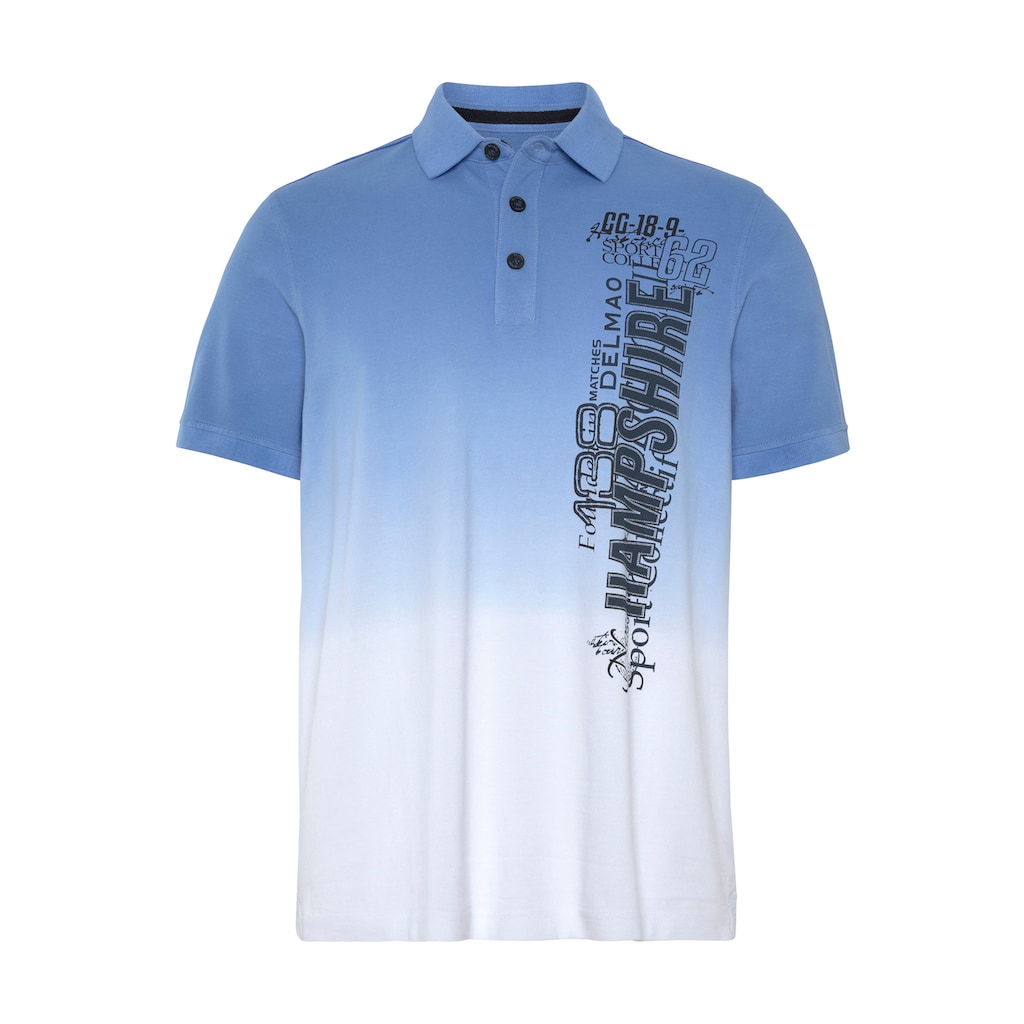 DELMAO Poloshirt, mit Farbverlauf und Print-NEUE MARKE!