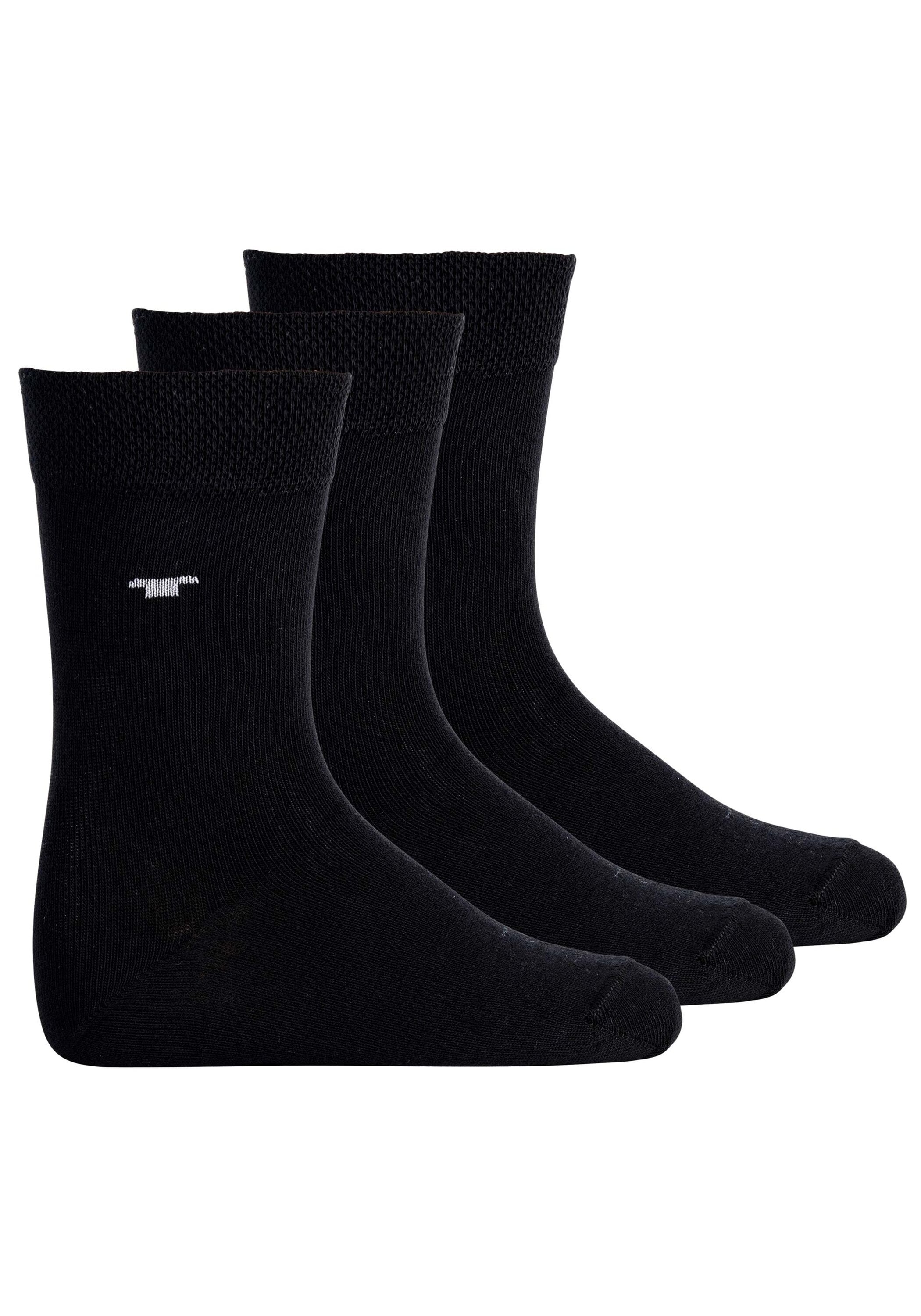 TOM TAILOR Mädchen Kurzsocken "Socken 3er Pack", Gr. 35, schwarz, Obermaterial: 77% Baumwolle CO. 20% Polyamid PA. 3% Elasthan EL., Socken