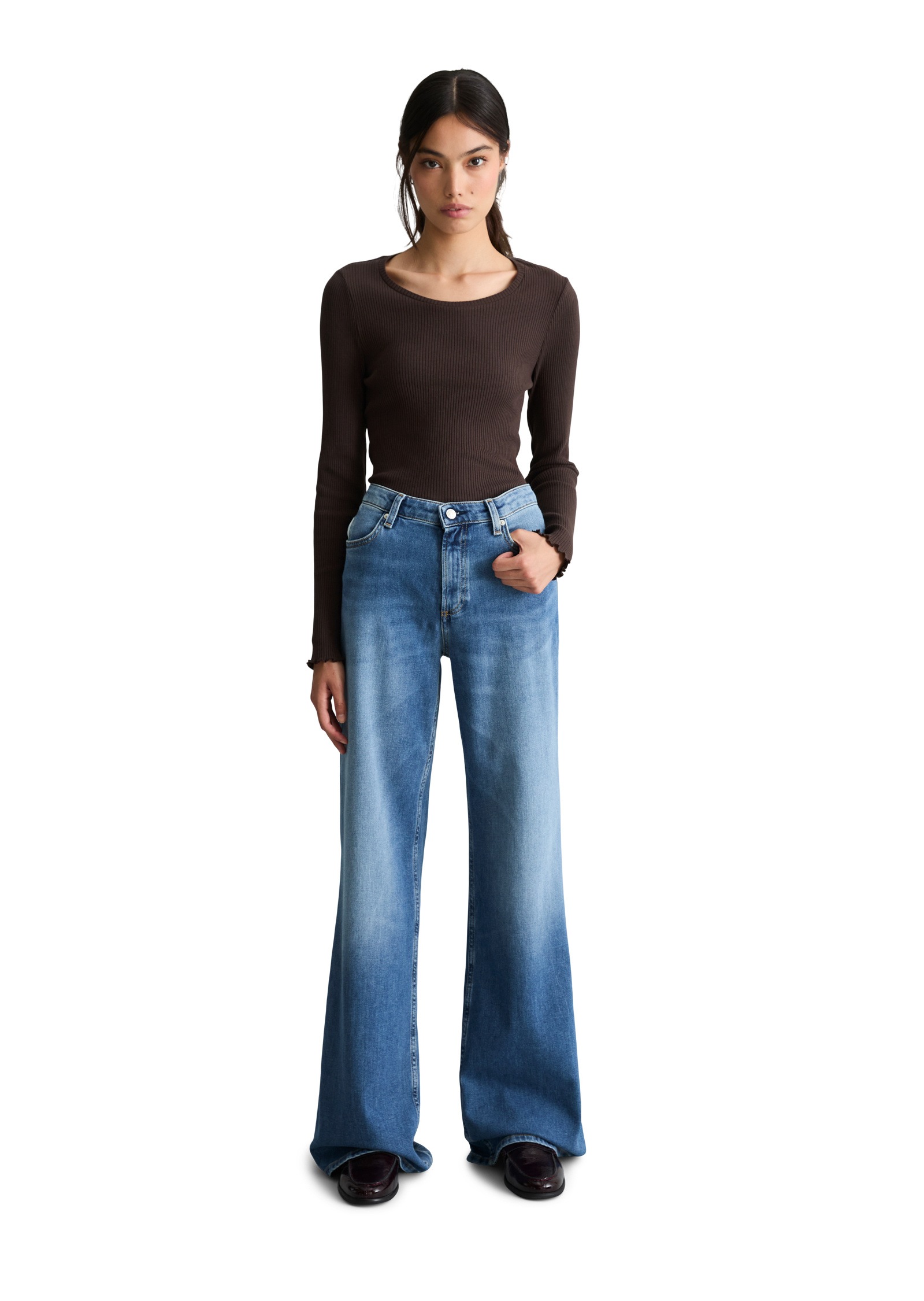 Marc O'Polo DENIM Schlagjeans »aus Organic Cotton-Stretch«