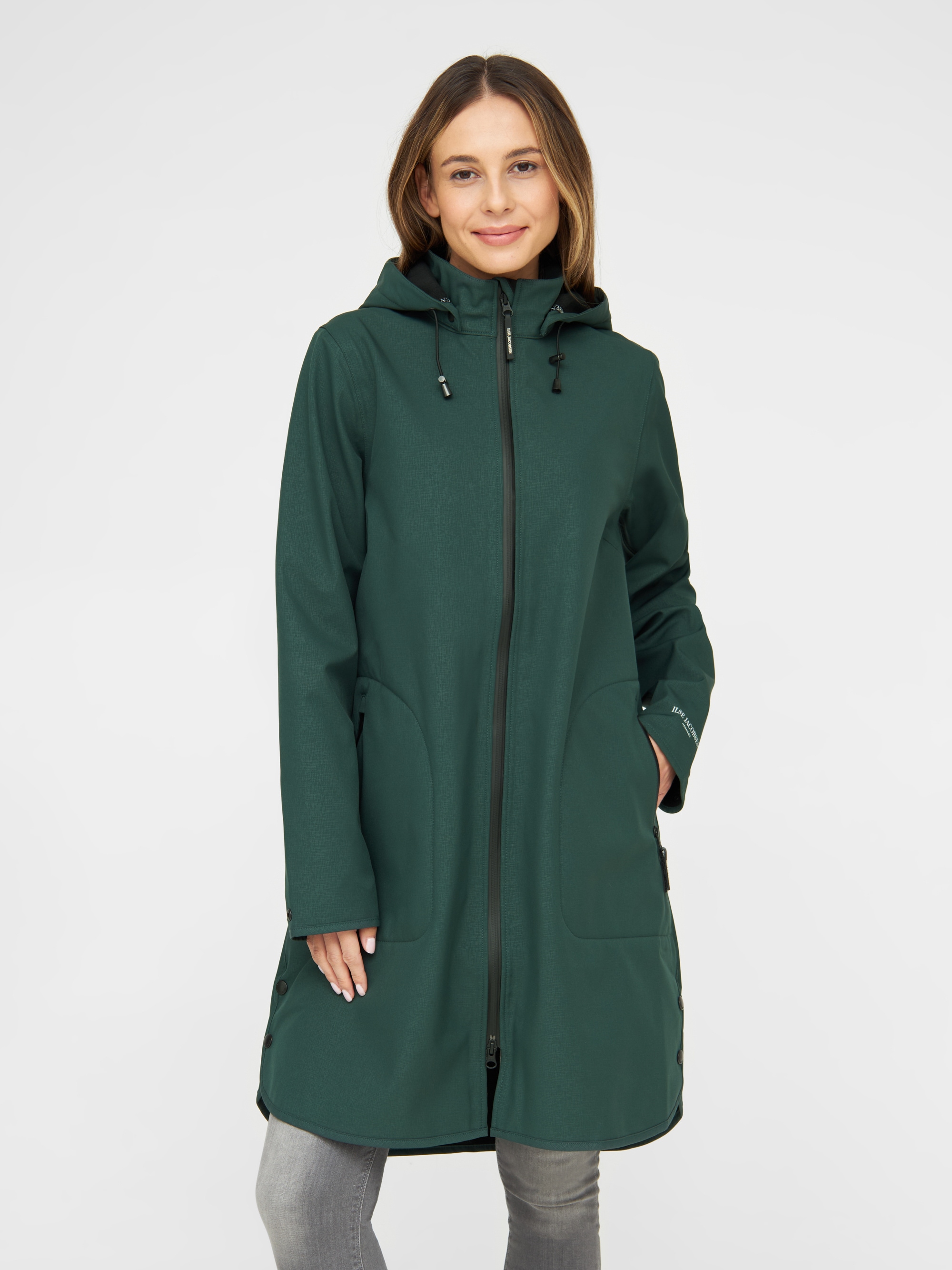 Ilse Jacobsen Softshelljacke "RAIN128", mit Kapuze, Atmungsaktiv, Kapuze, wasserdicht, leicht, YKK 2-Wege Reißverschluss