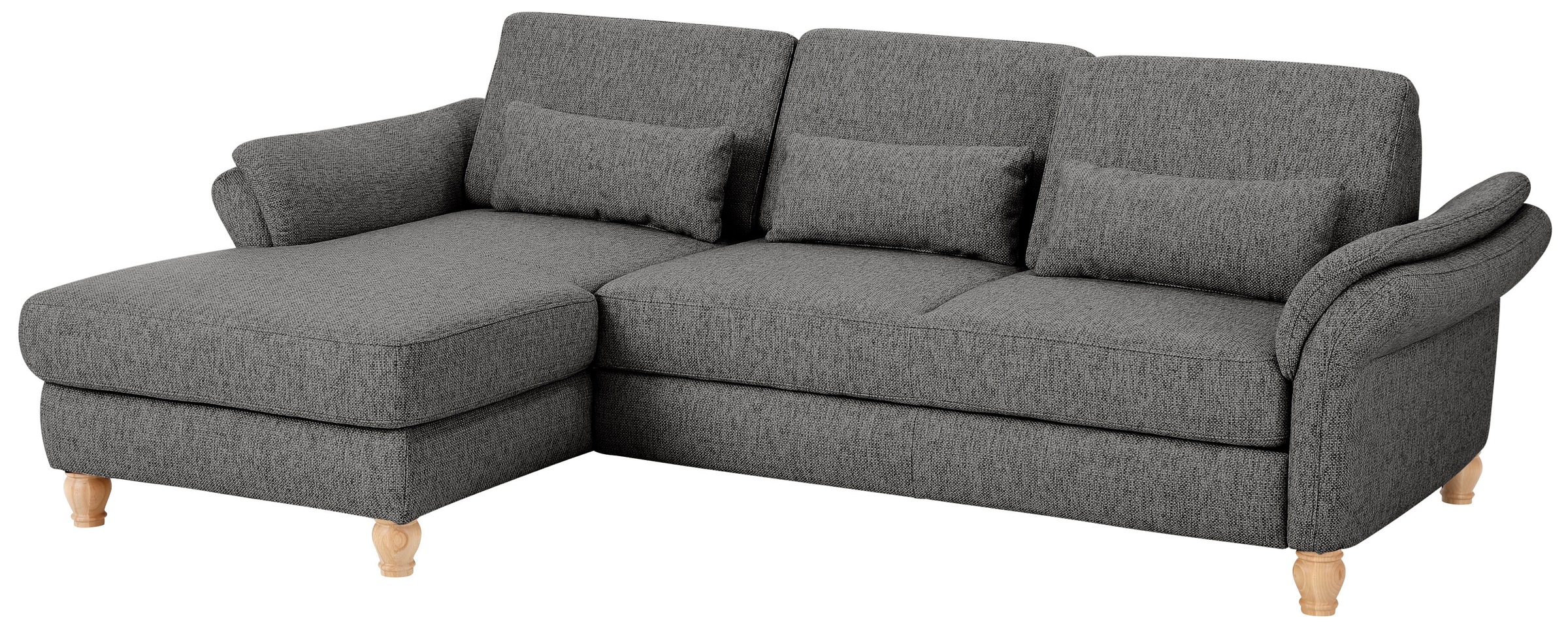 Home affaire Ecksofa »Palace L-Form«, incl. Sitztiefenverstellung, wahlweise mit Bettfunktion und Stauraum