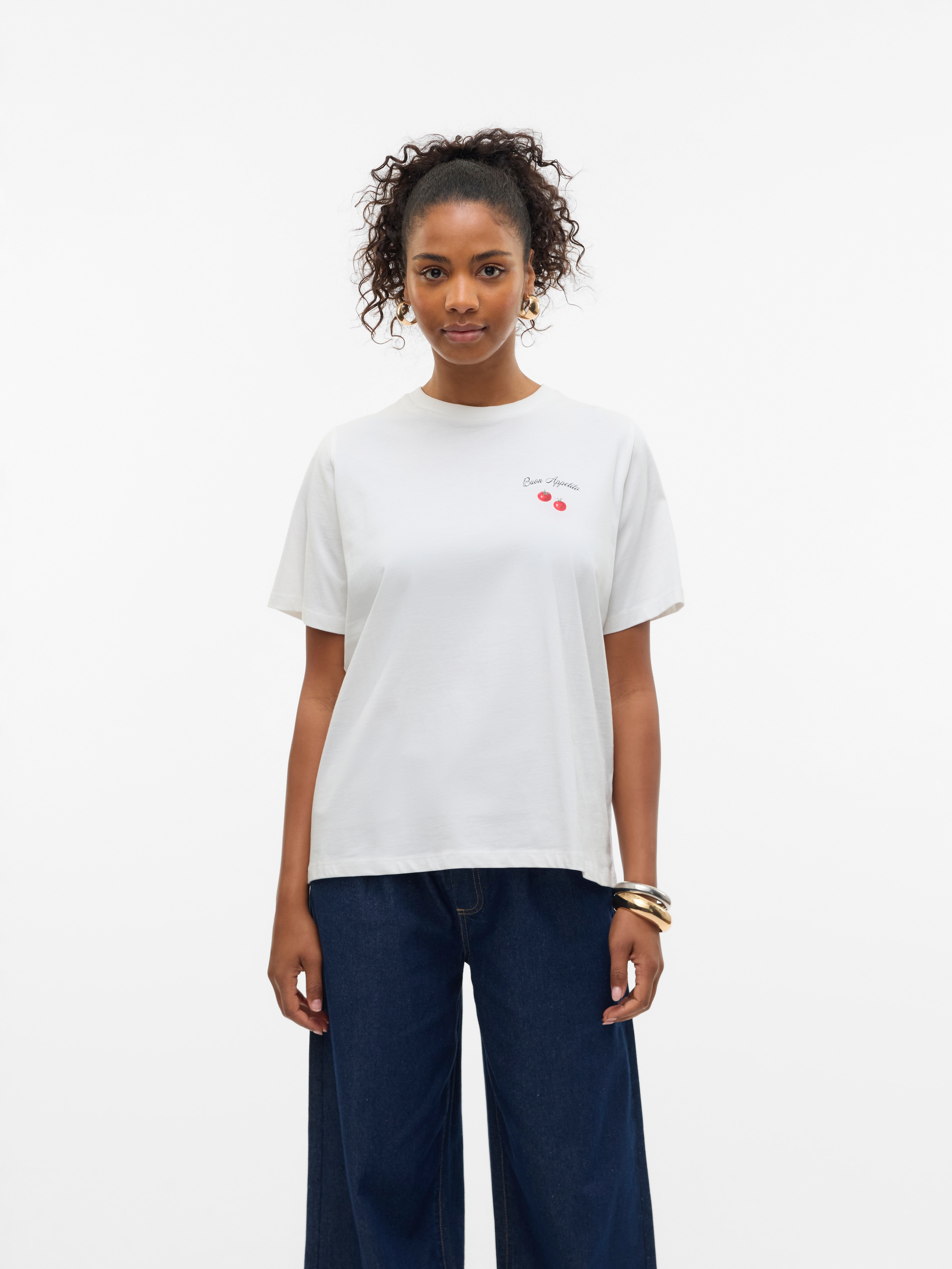 Vero Moda Kurzarmshirt "VMAYA CATY SS TOP BOX JRS GA" günstig online kaufen