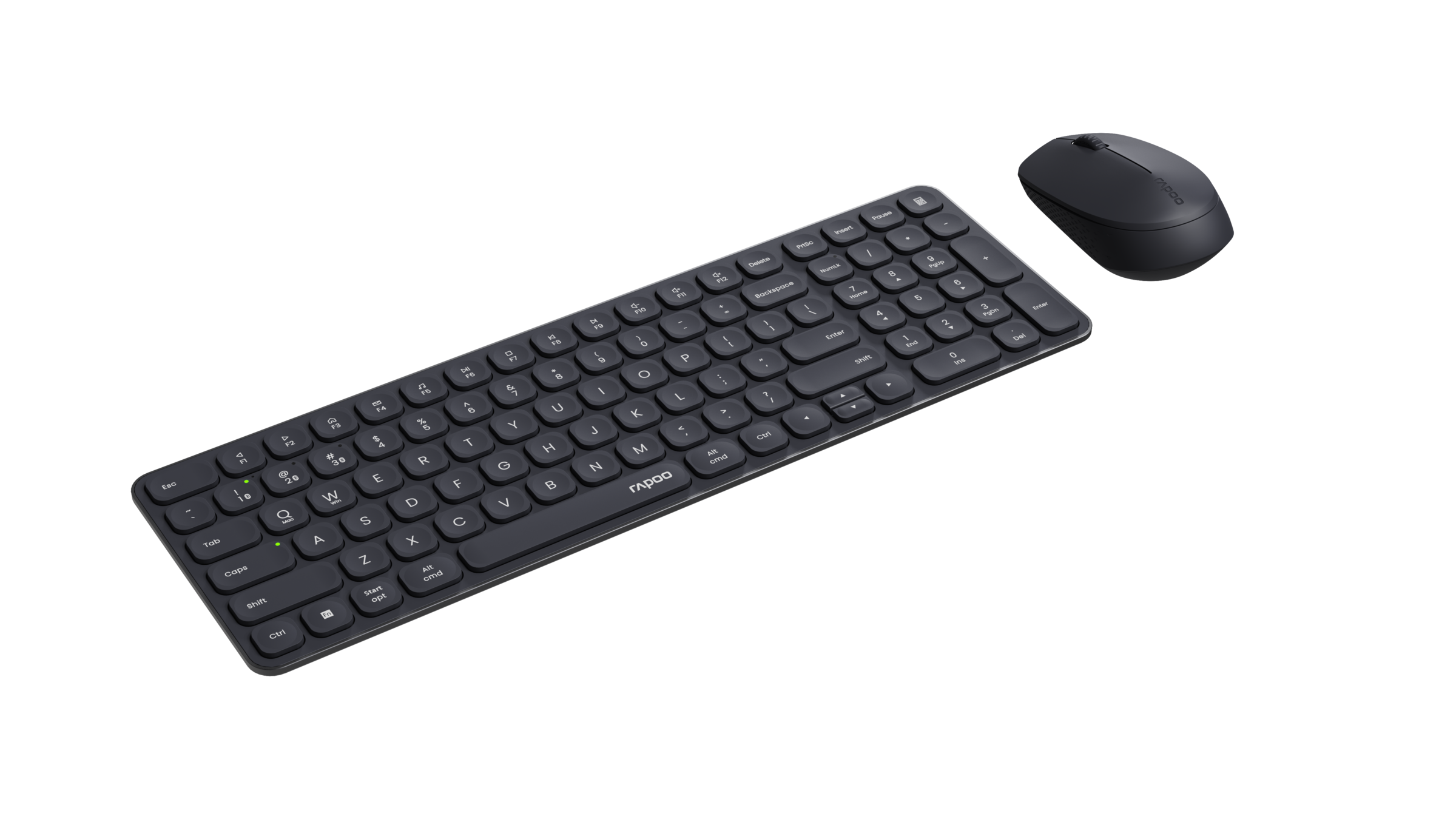 Rapoo Tastatur- und Maus-Set »9310M, Kabelloses ultraflaches Multi-Mode-Deskset«